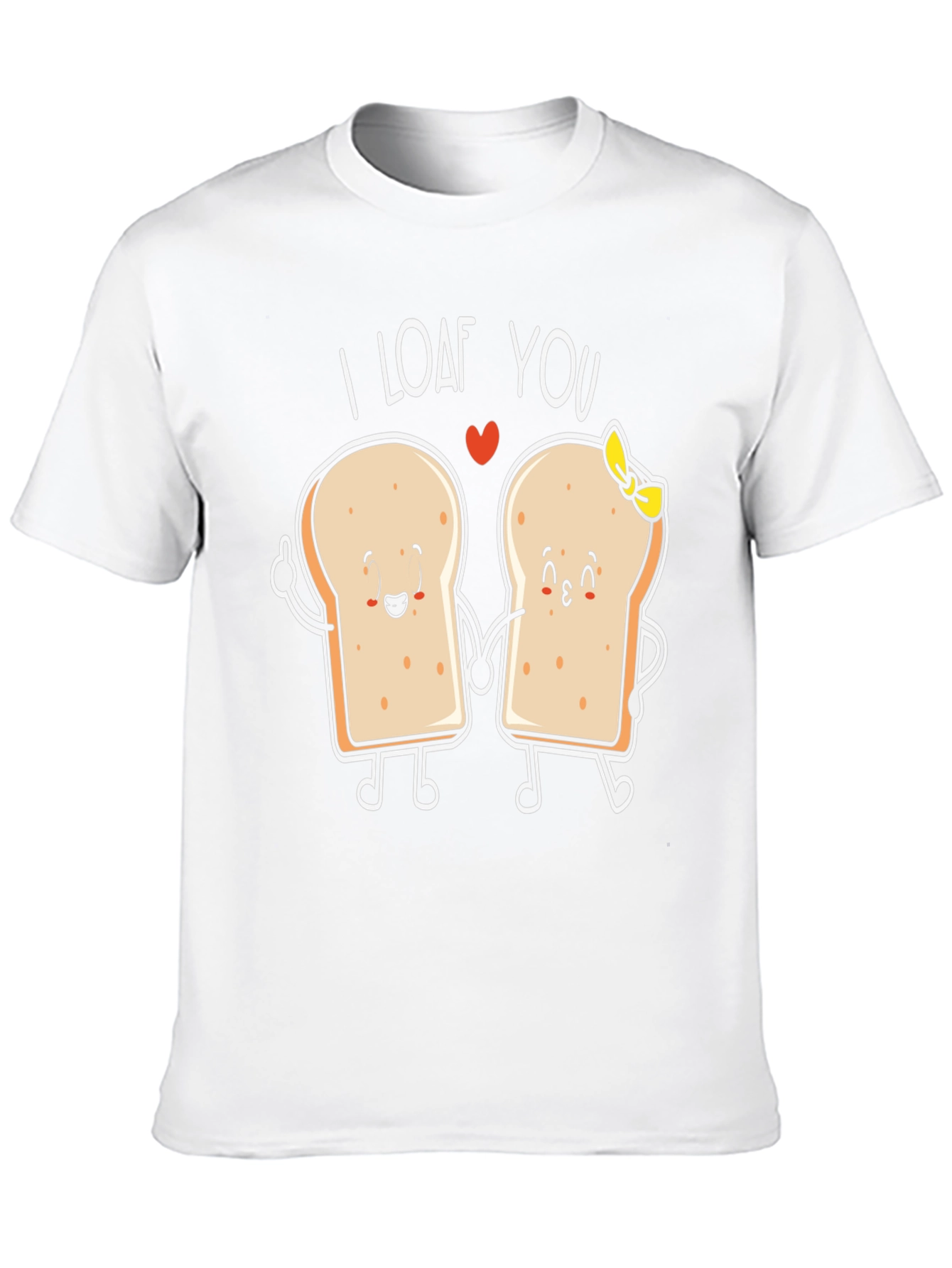 Black I Loaf You Graphic Tee - Bread Lovers Gift view 10
