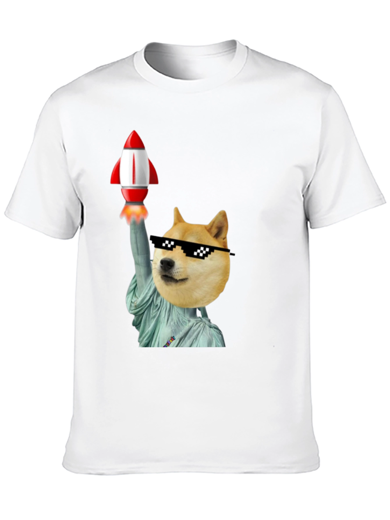 Black Doge Liberty Rocket T-Shirt view 10