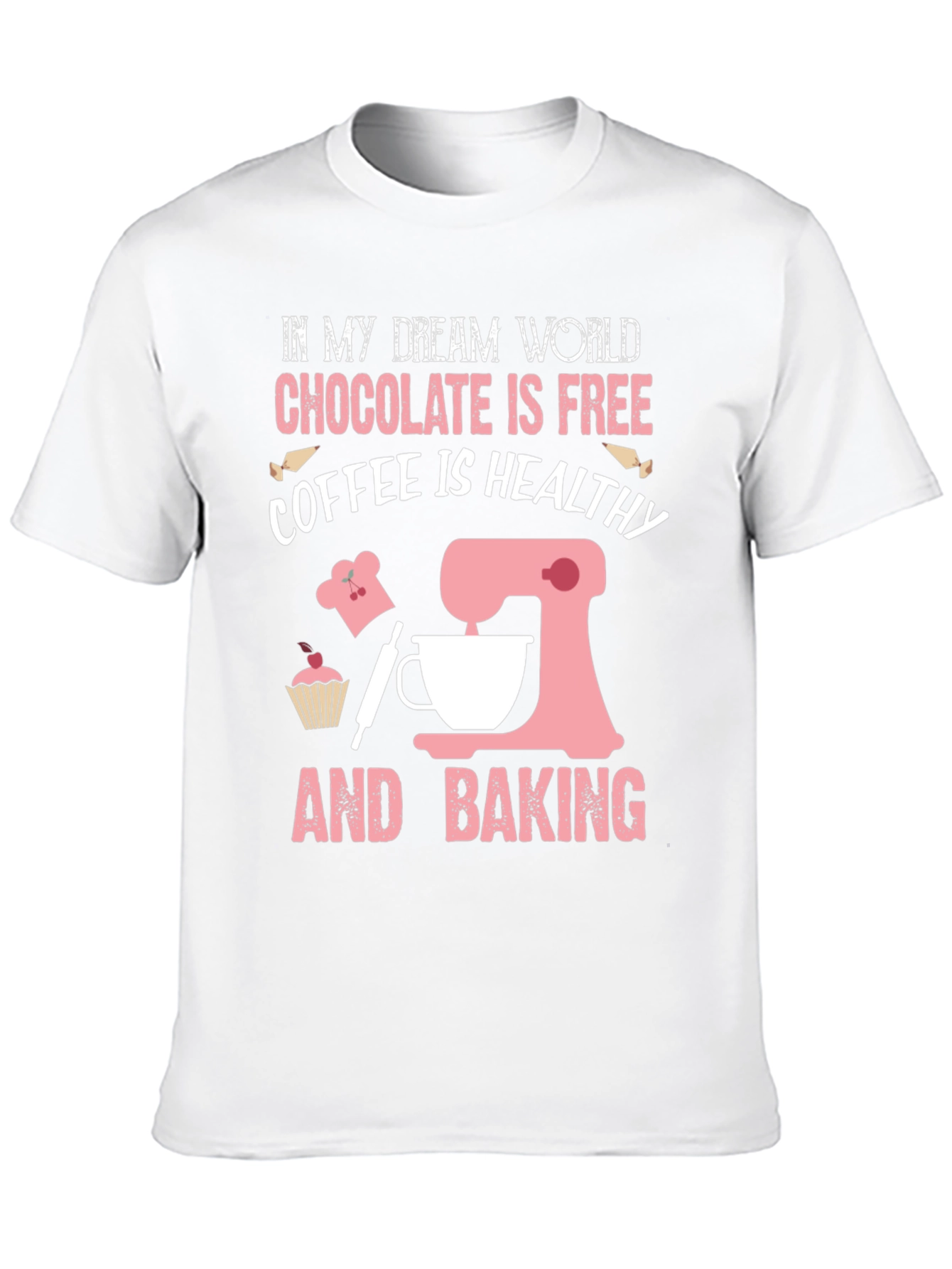Black Dream World Baking T-Shirt view 10