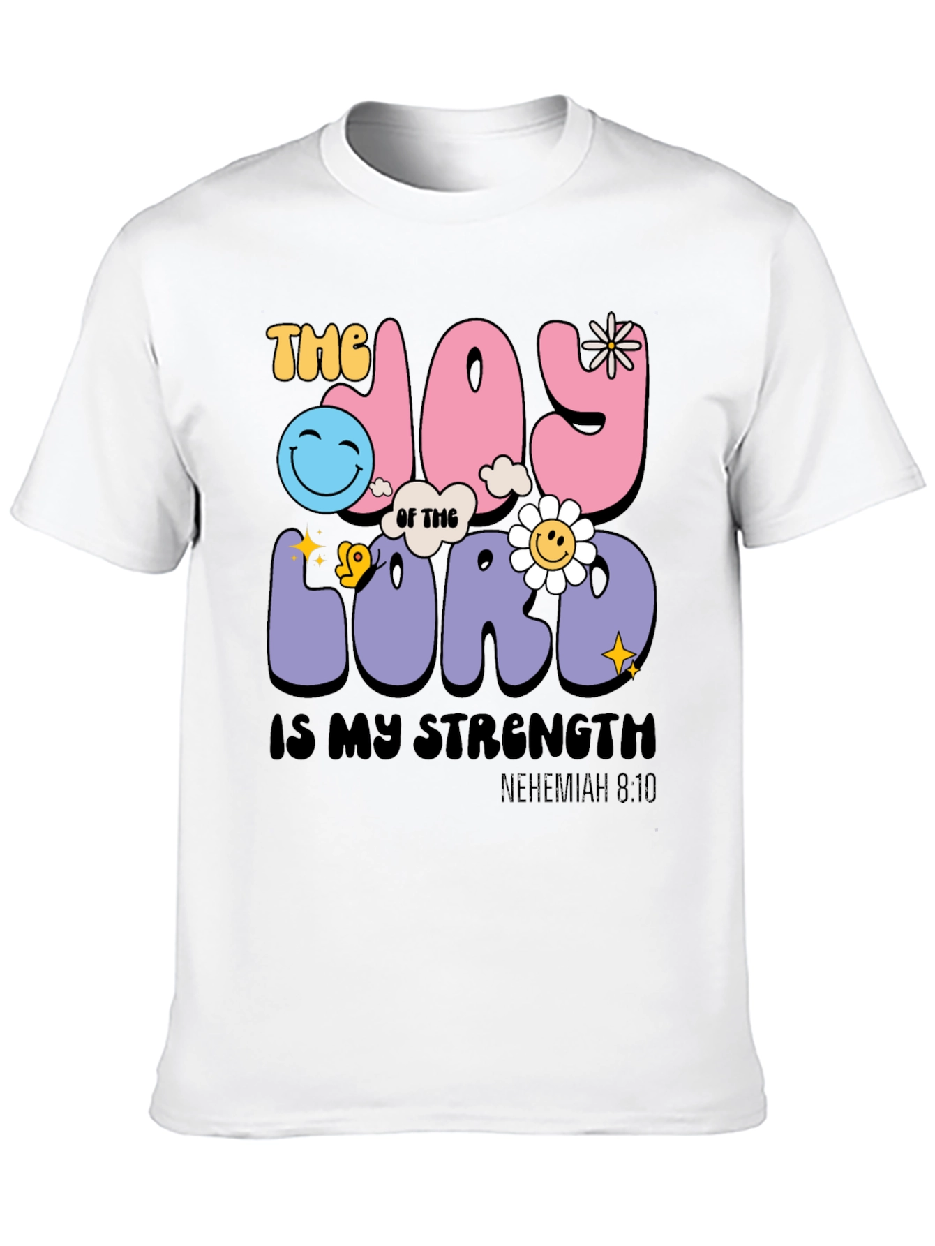 Black Joy of the Lord Christian Graphic Tee view 10