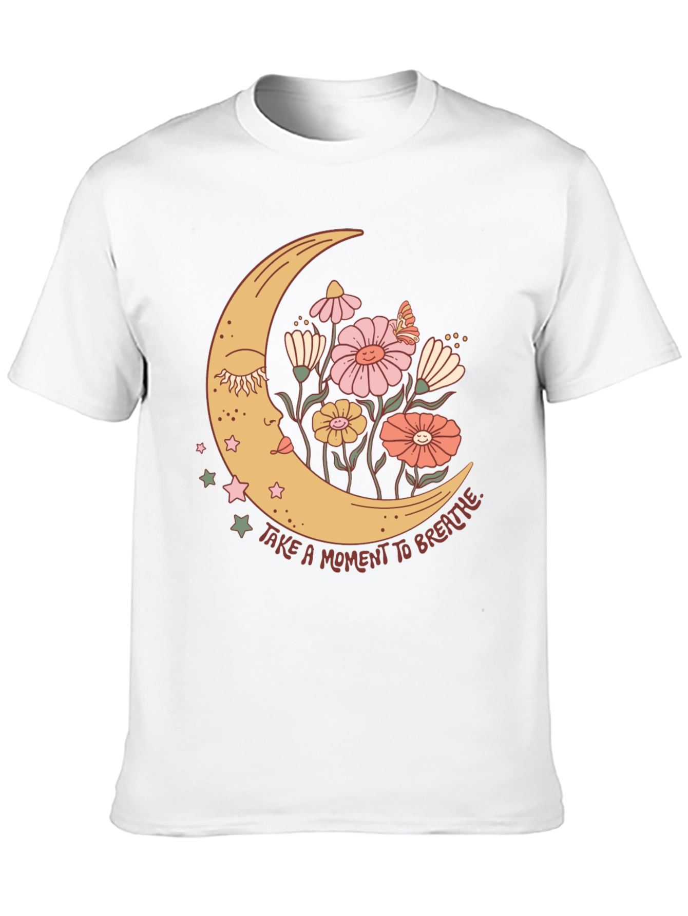 Black Moon Flower Graphic T-Shirt view 10