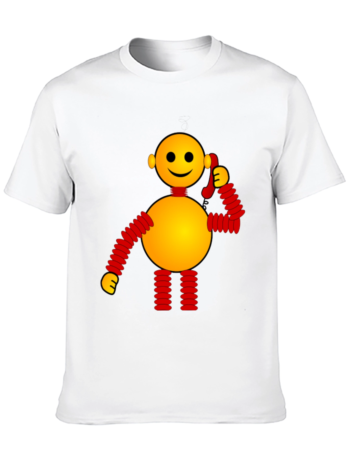 Black Whimsical Robot Graphic Tee - Black view 10