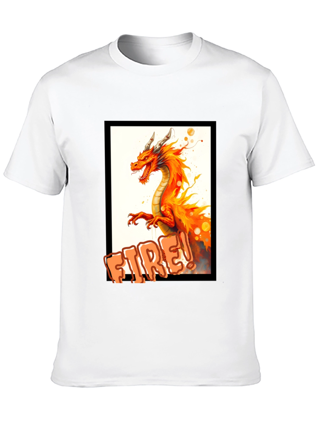 Black Fiery Dragon T-Shirt - Unleash the Dragon! view 10