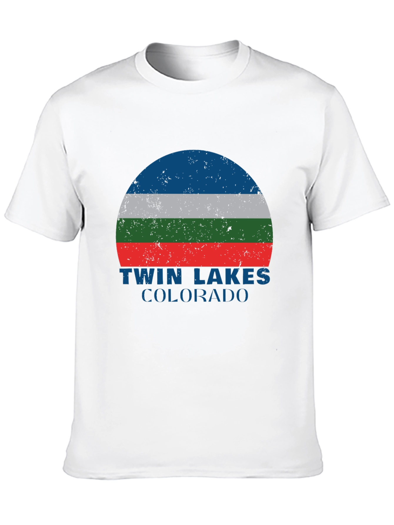 Black Twin Lakes Colorado Graphic T-Shirt view 10
