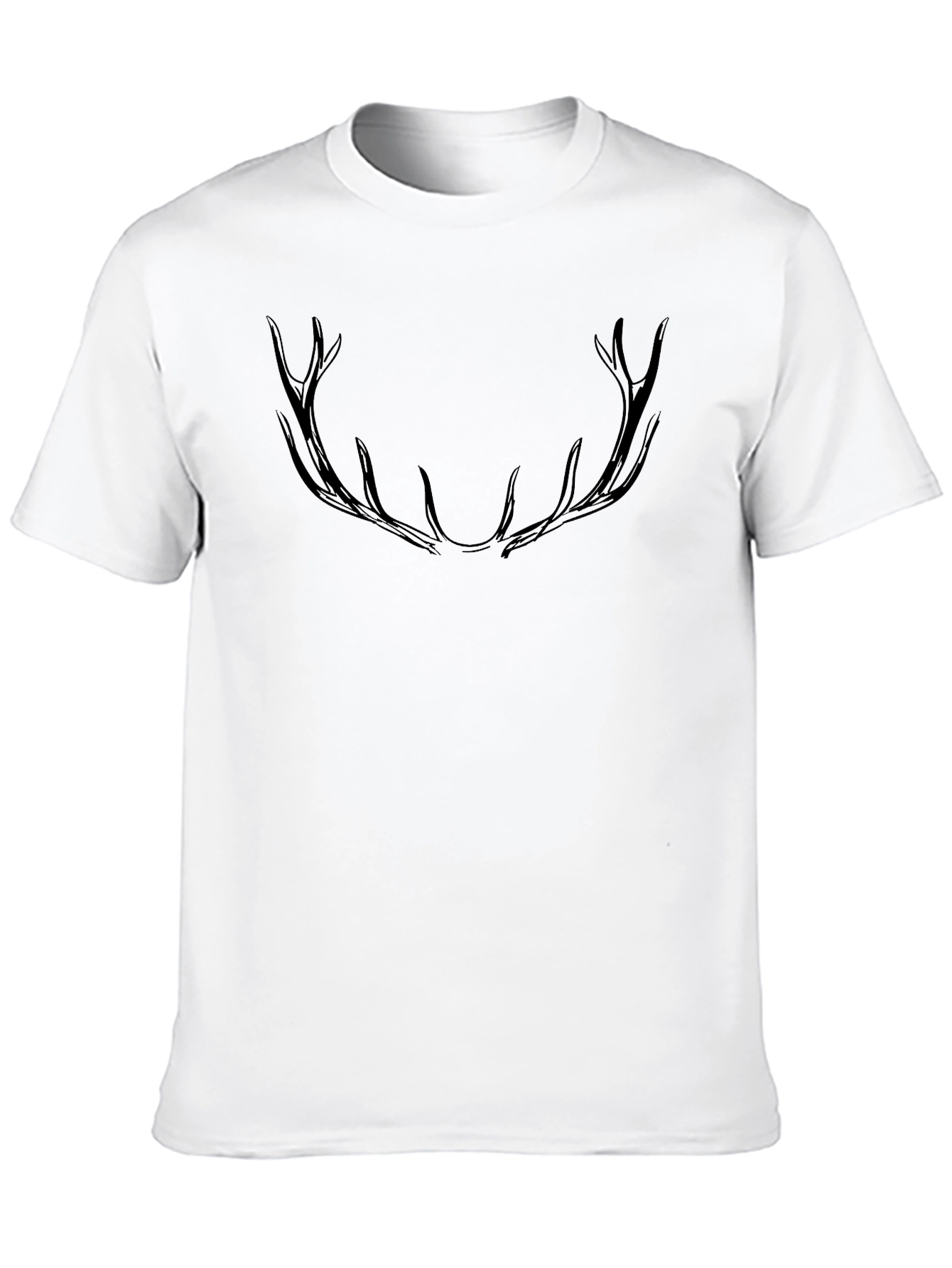 Black Antler Graphic Black T-Shirt view 10