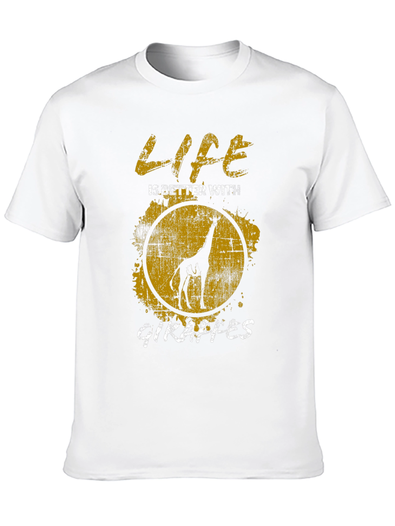 Black Life is Better with Giraffes T-Shirt view 10