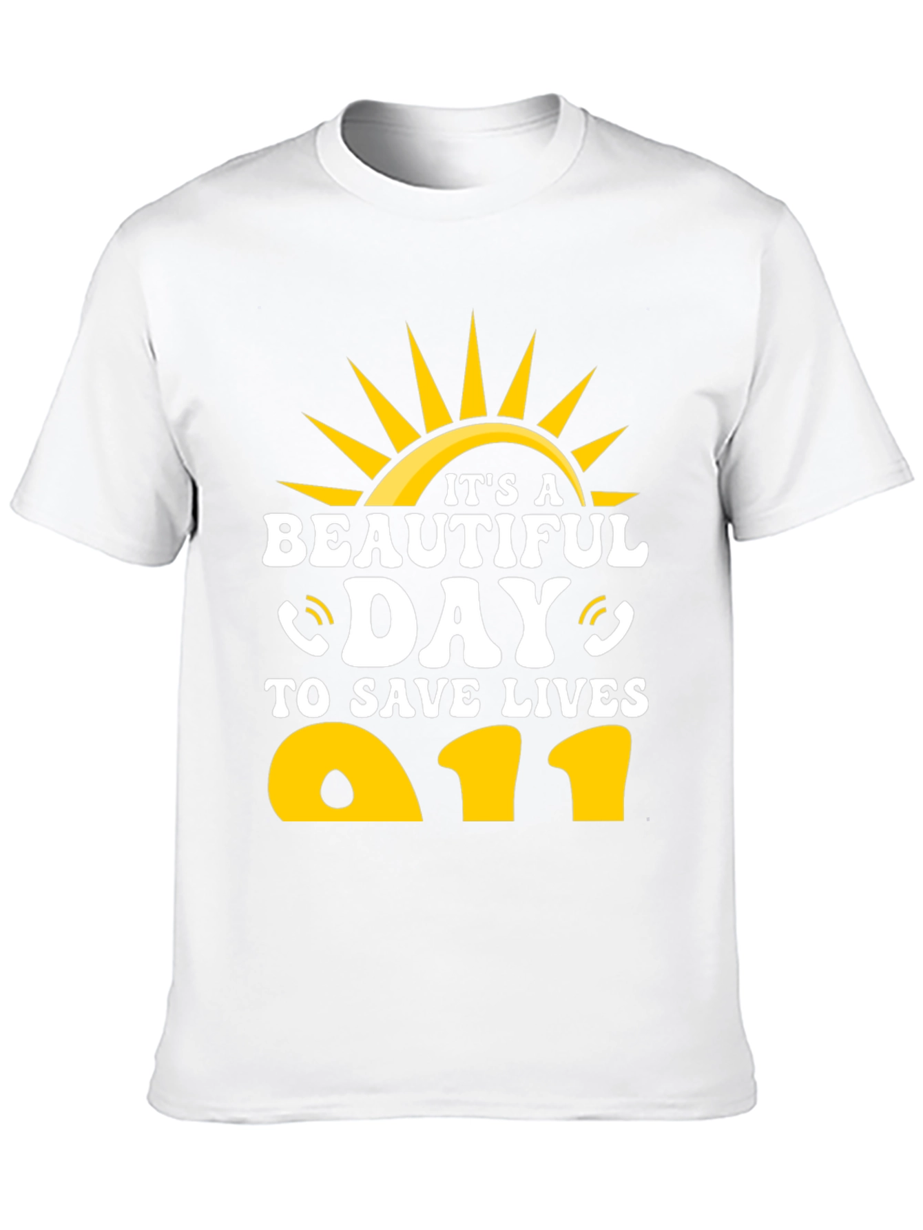 Black It's A Beautiful Day To Save Lives T-Shirt view 10