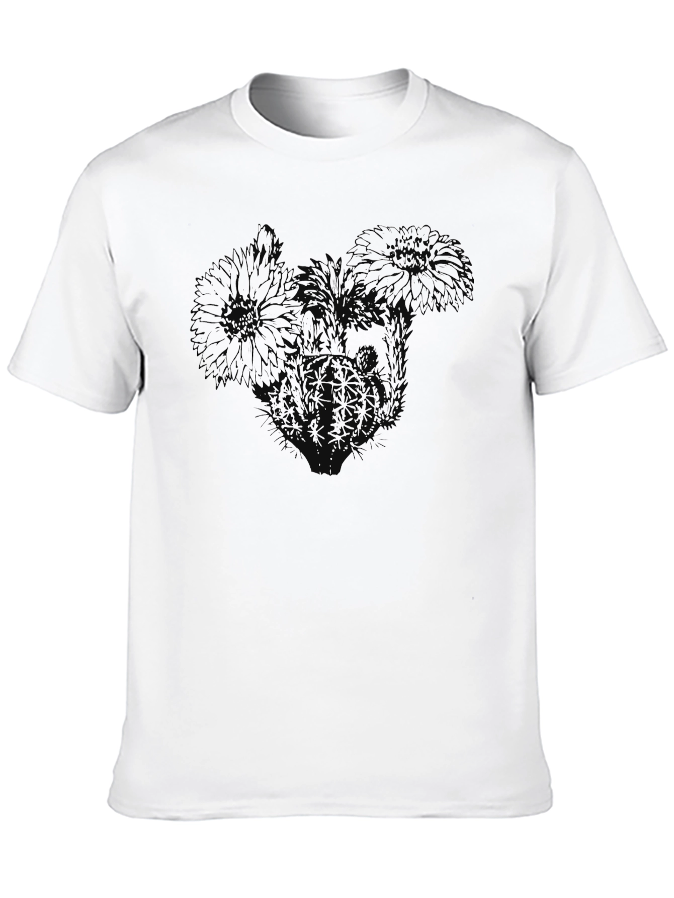 Black Black Floral Graphic Tee - Men's Casual Comfort view 10