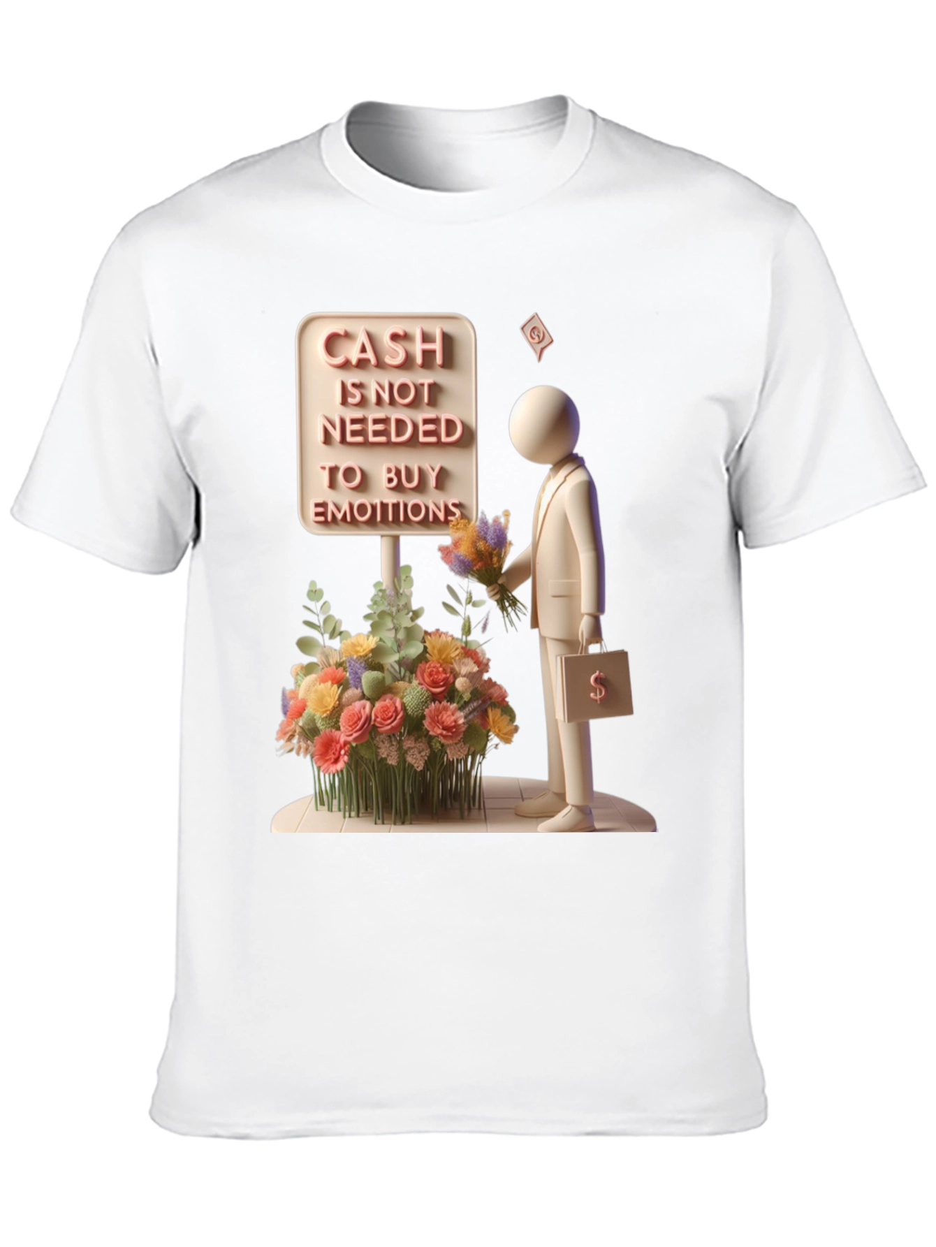 Black Emotional Investment Graphic Tee view 10