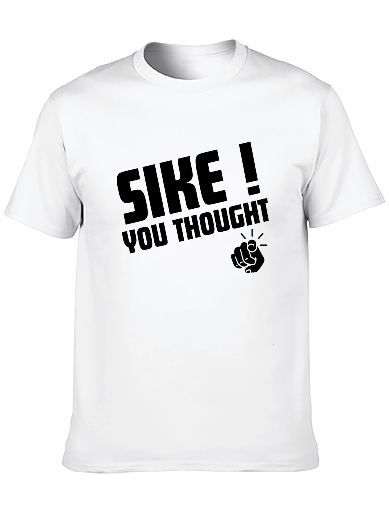 Black SIKE! Funny Graphic Novelty T-Shirt view 10