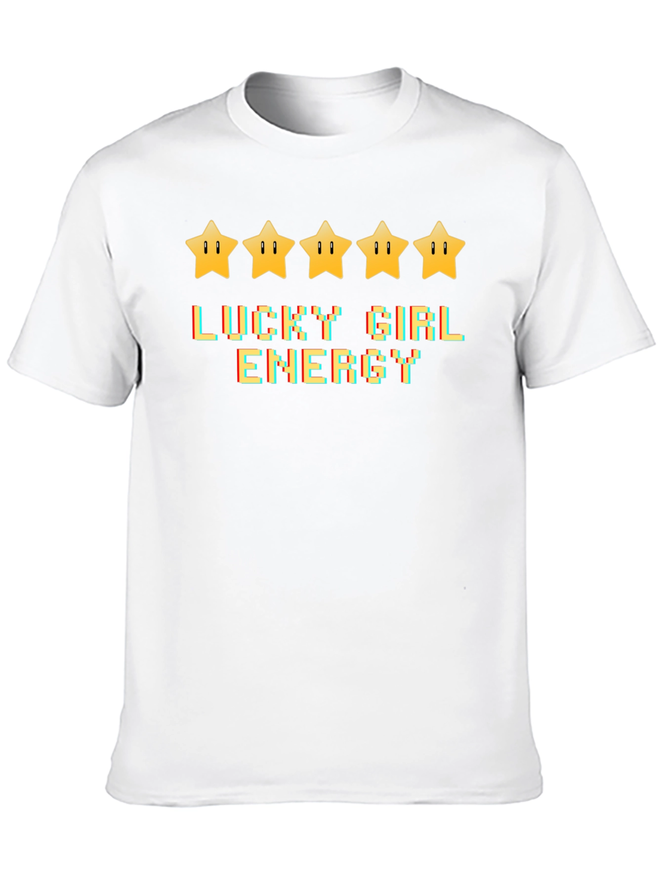 Black Lucky Girl Energy Black Graphic Tee view 10