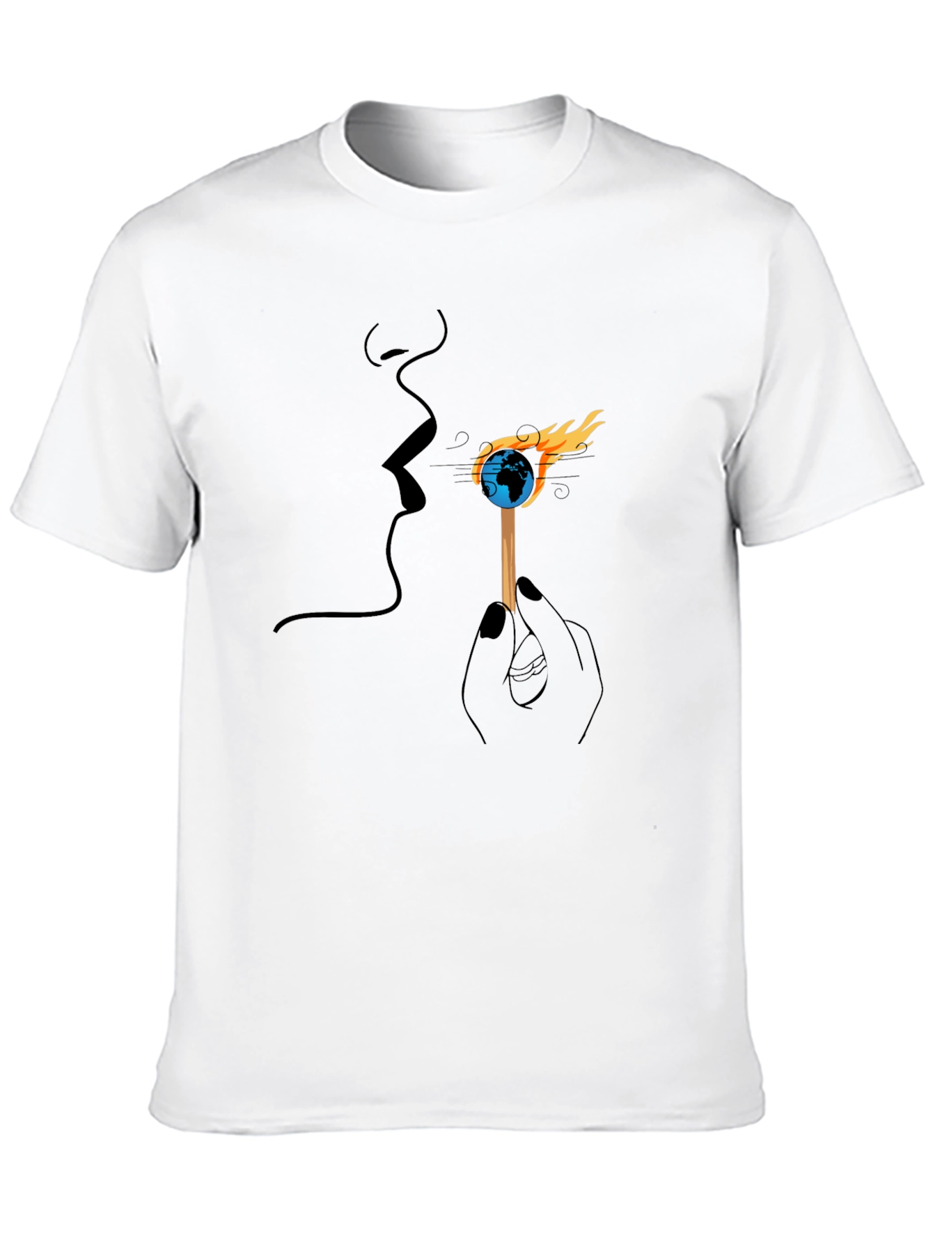 Black Earth on Fire Graphic Tee view 10