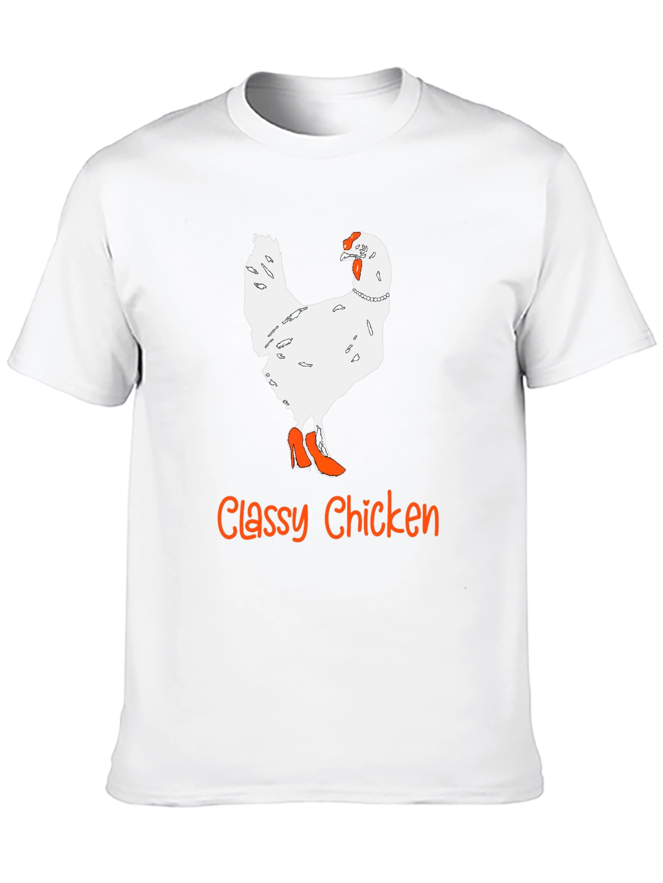Black Classy Chicken T-Shirt - Novelty Animal Graphic Tee view 10