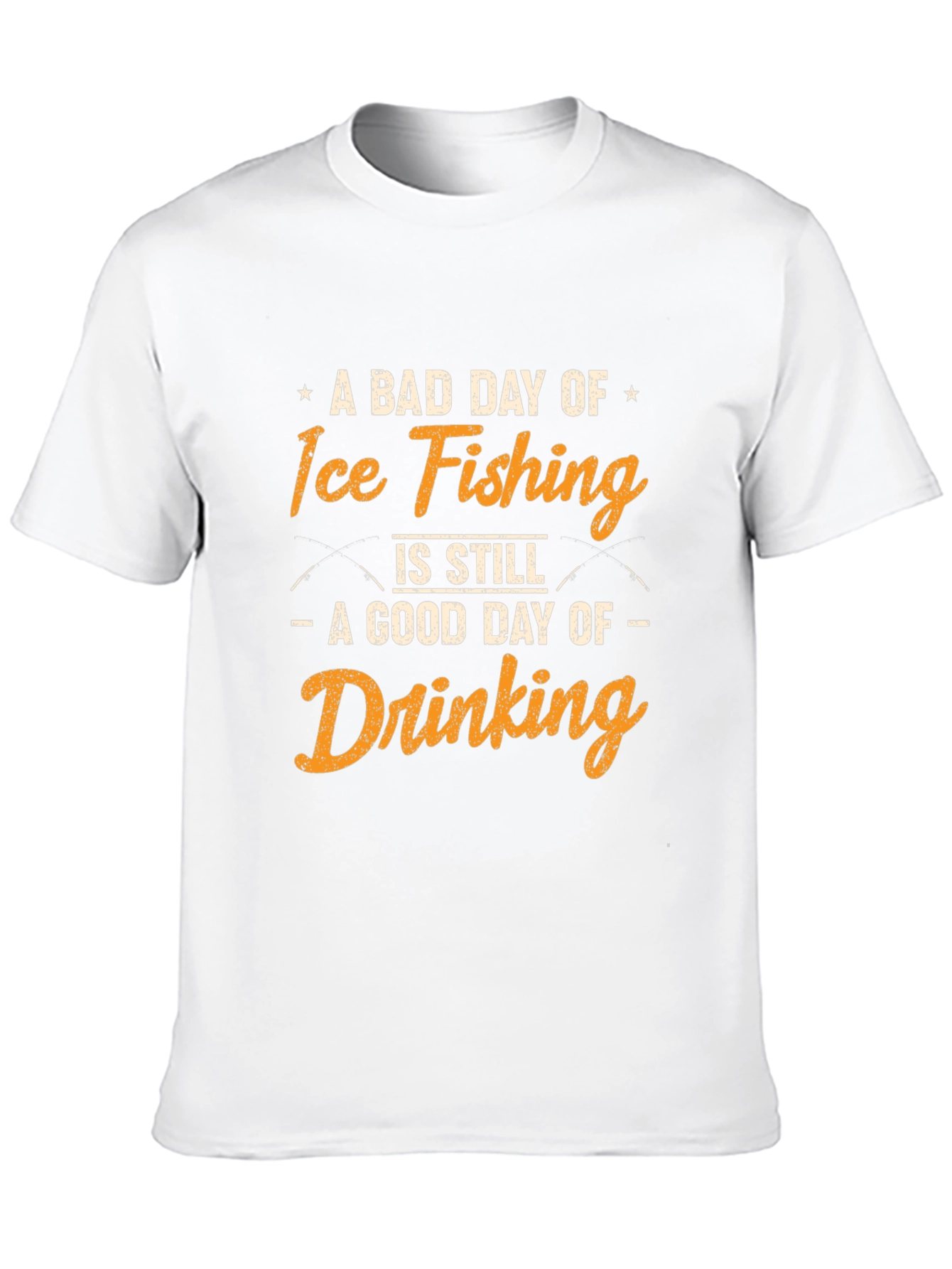 Black Ice Fishing & Drinking T-Shirt: Bad Day Still a Good Day! view 10