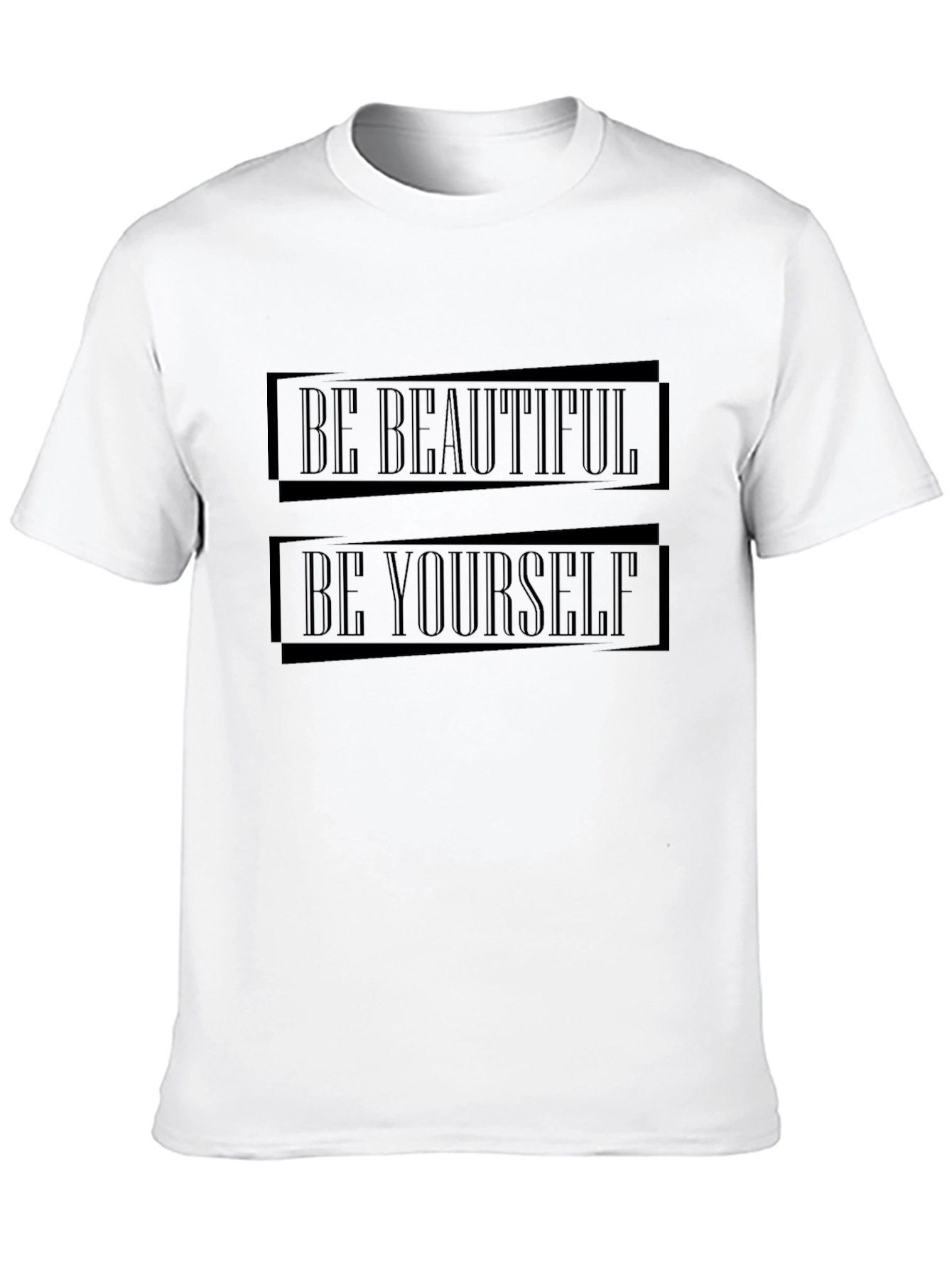 Black Be Beautiful Be Yourself Graphic Tee view 10