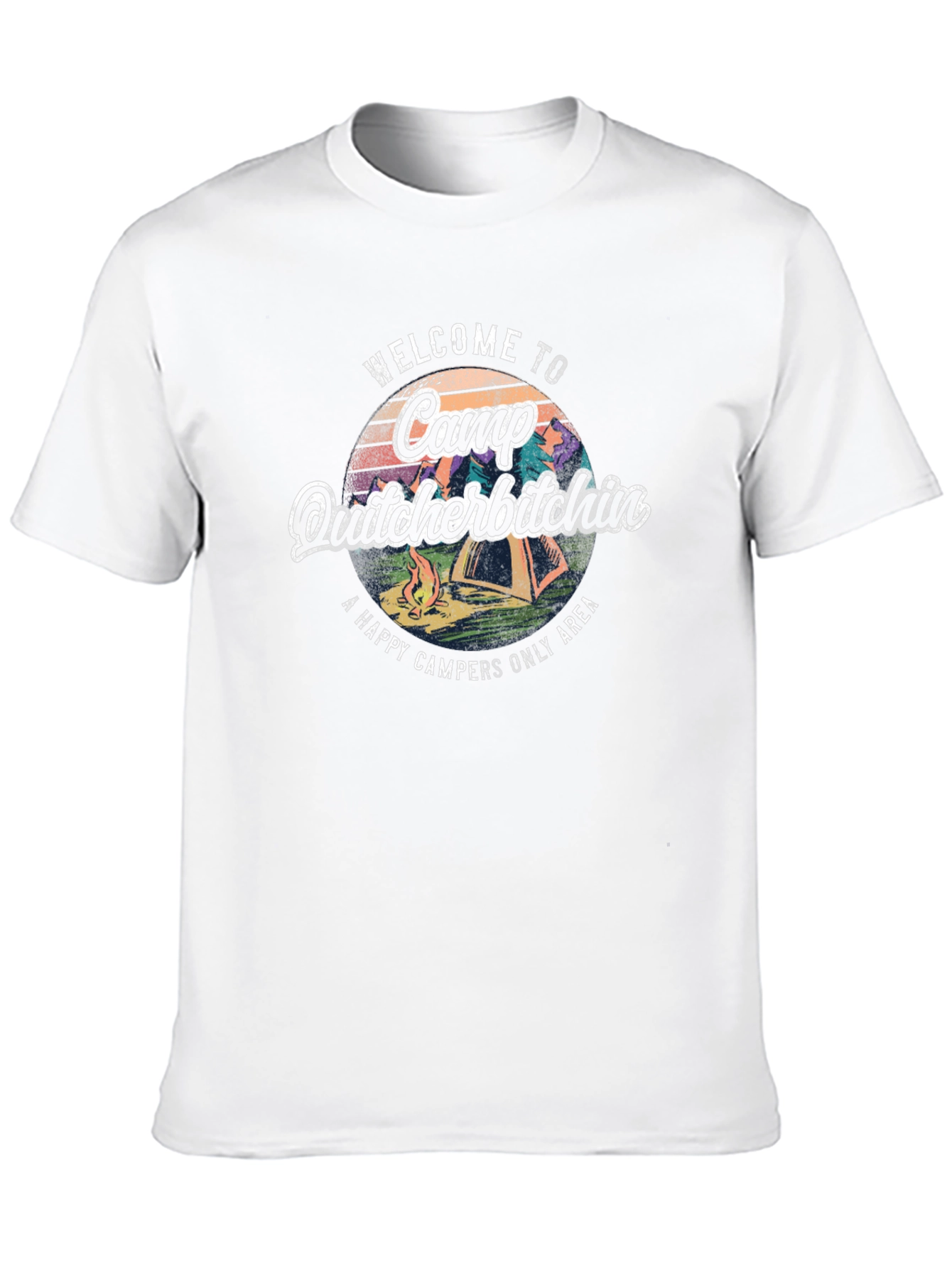 Black Camp Quitcherbitchin T-Shirt - Happy Campers Only view 10