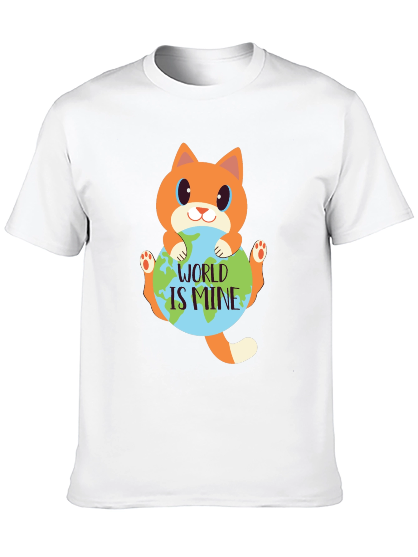 Black World is Mine Cat Graphic Tee view 10