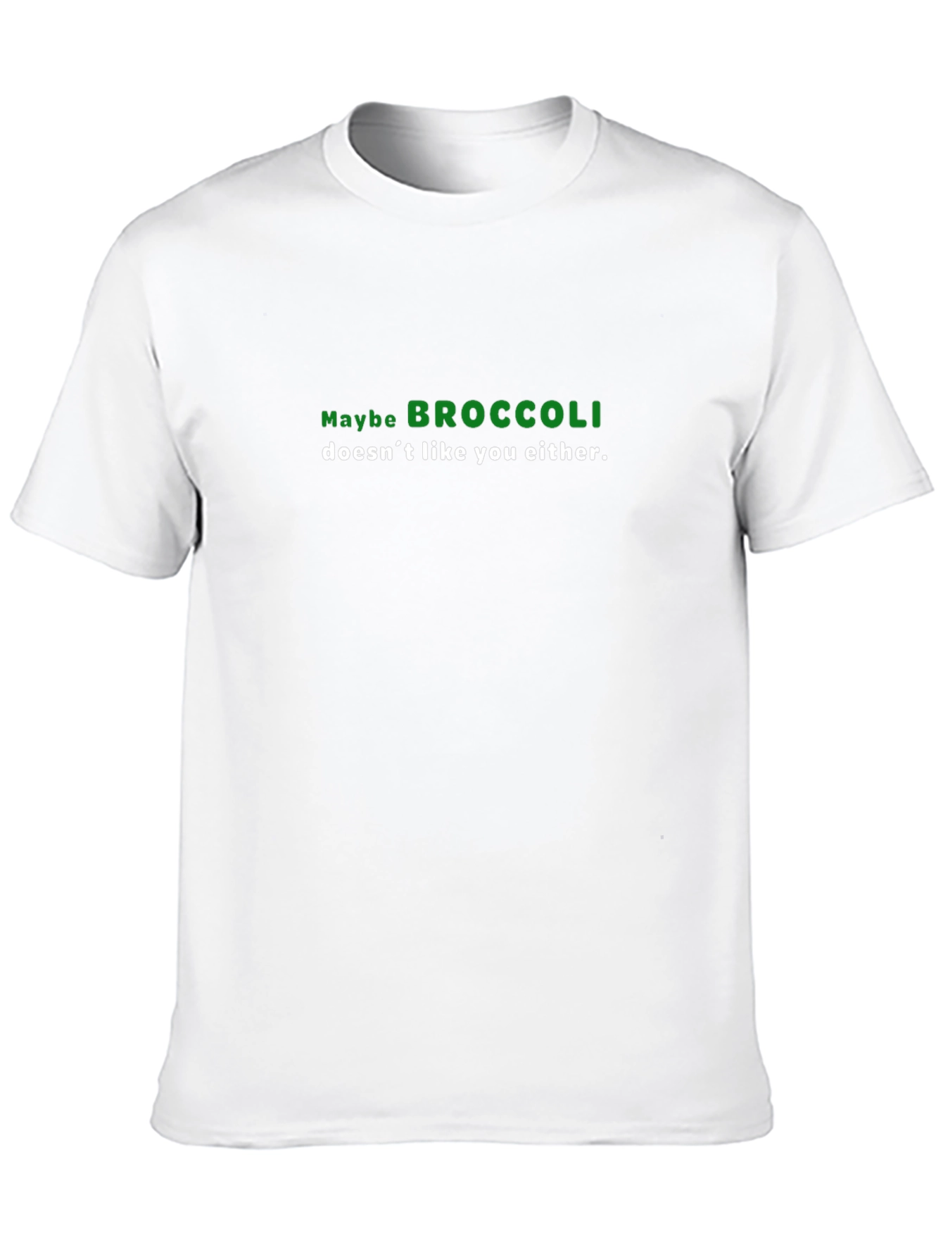 Black Broccoli T-Shirt - Maybe Broccoli Doesn't Like You Either view 10