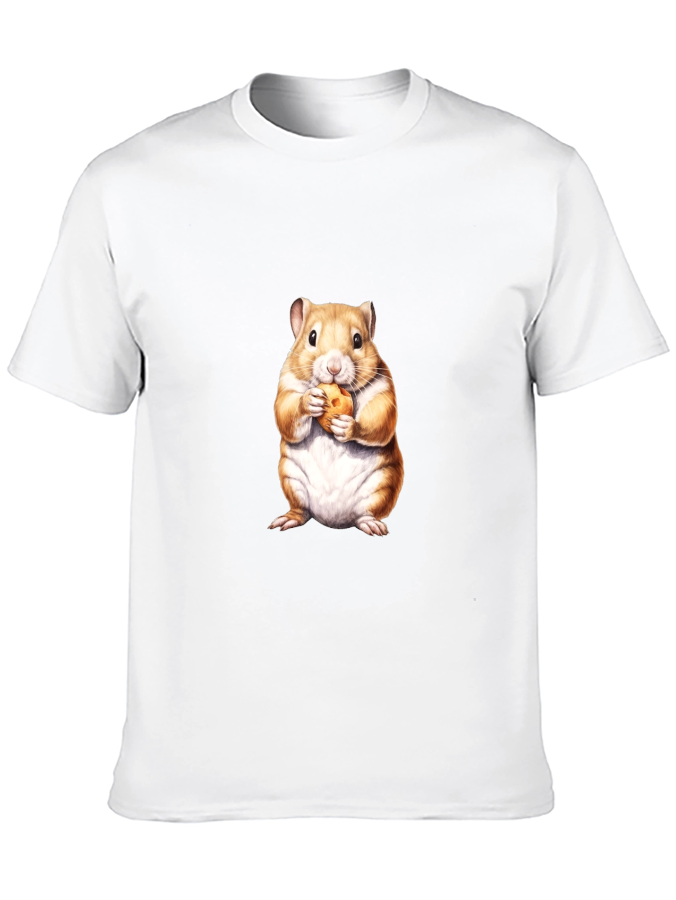 Black Hamster Eating Cookie Graphic Tee view 10