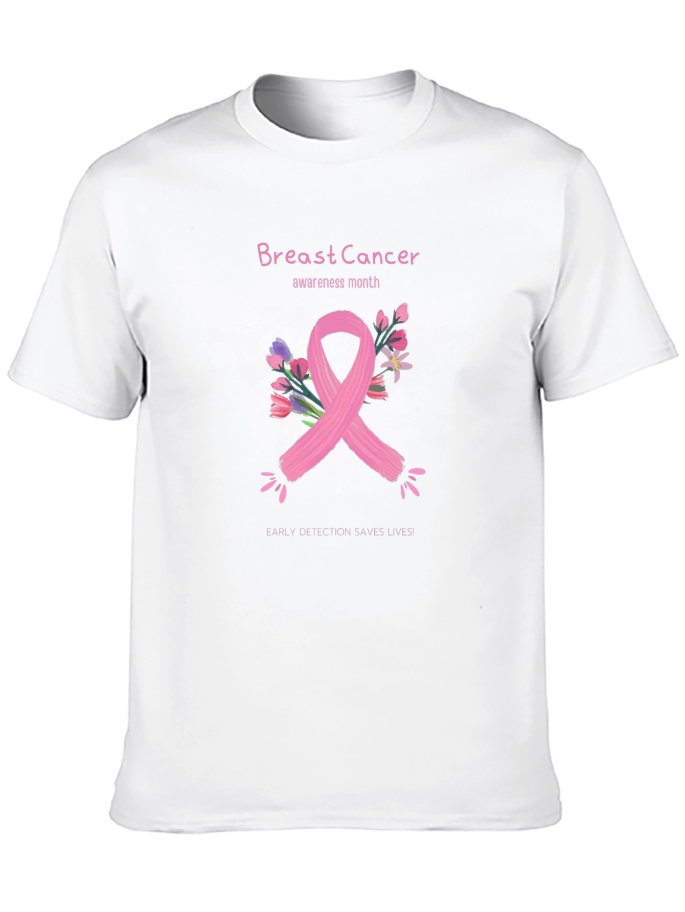 Black Breast Cancer Awareness T-Shirt view 10