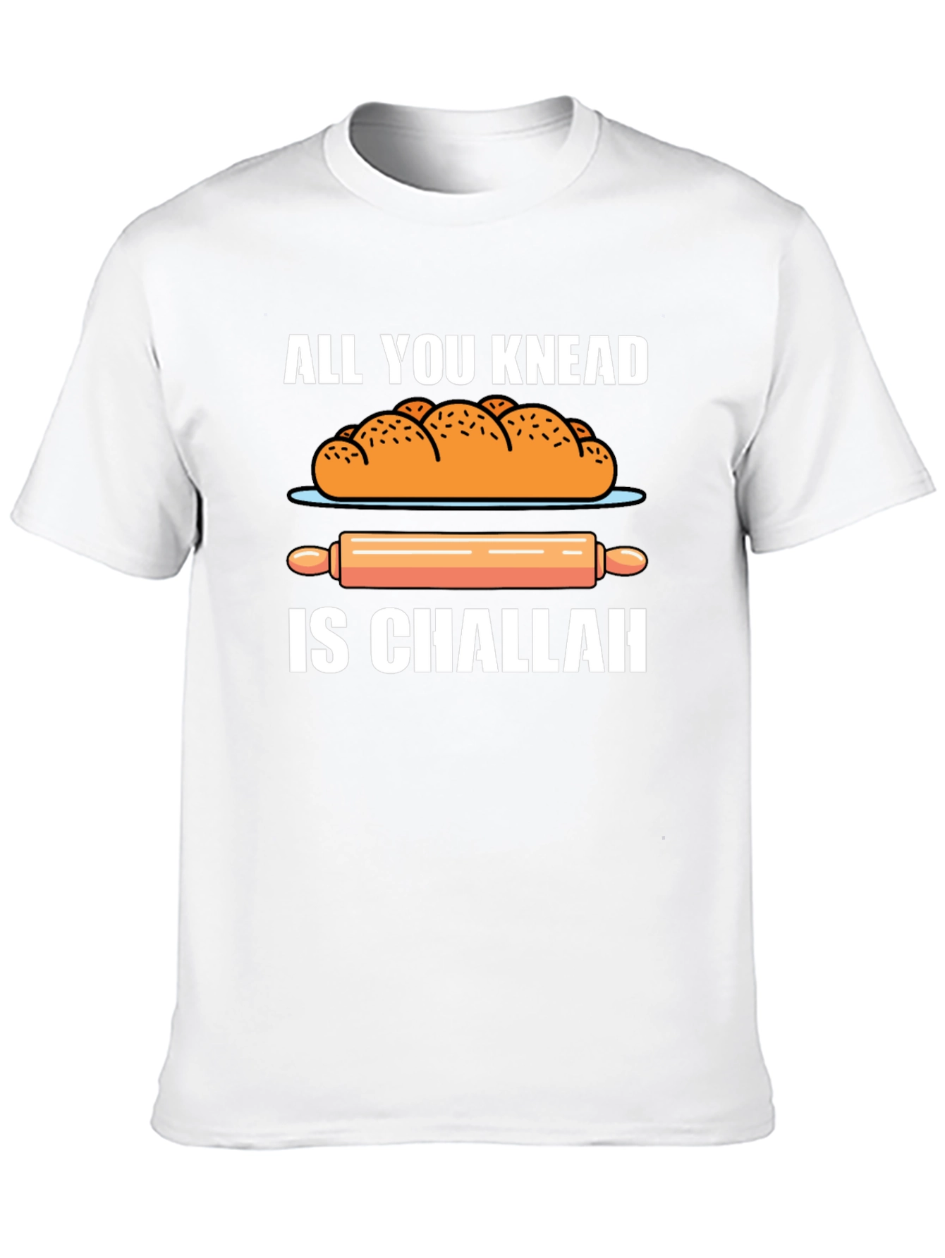 Black Knead Challah T-Shirt: Funny Baker's Tee view 10