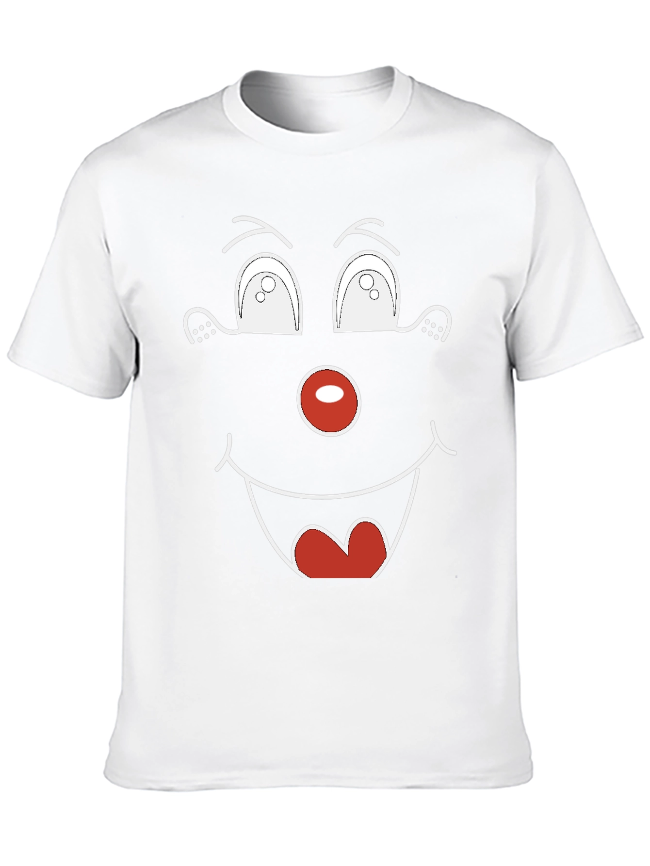 Black Funny Face Graphic Tee - Unique Humor T-Shirt view 10
