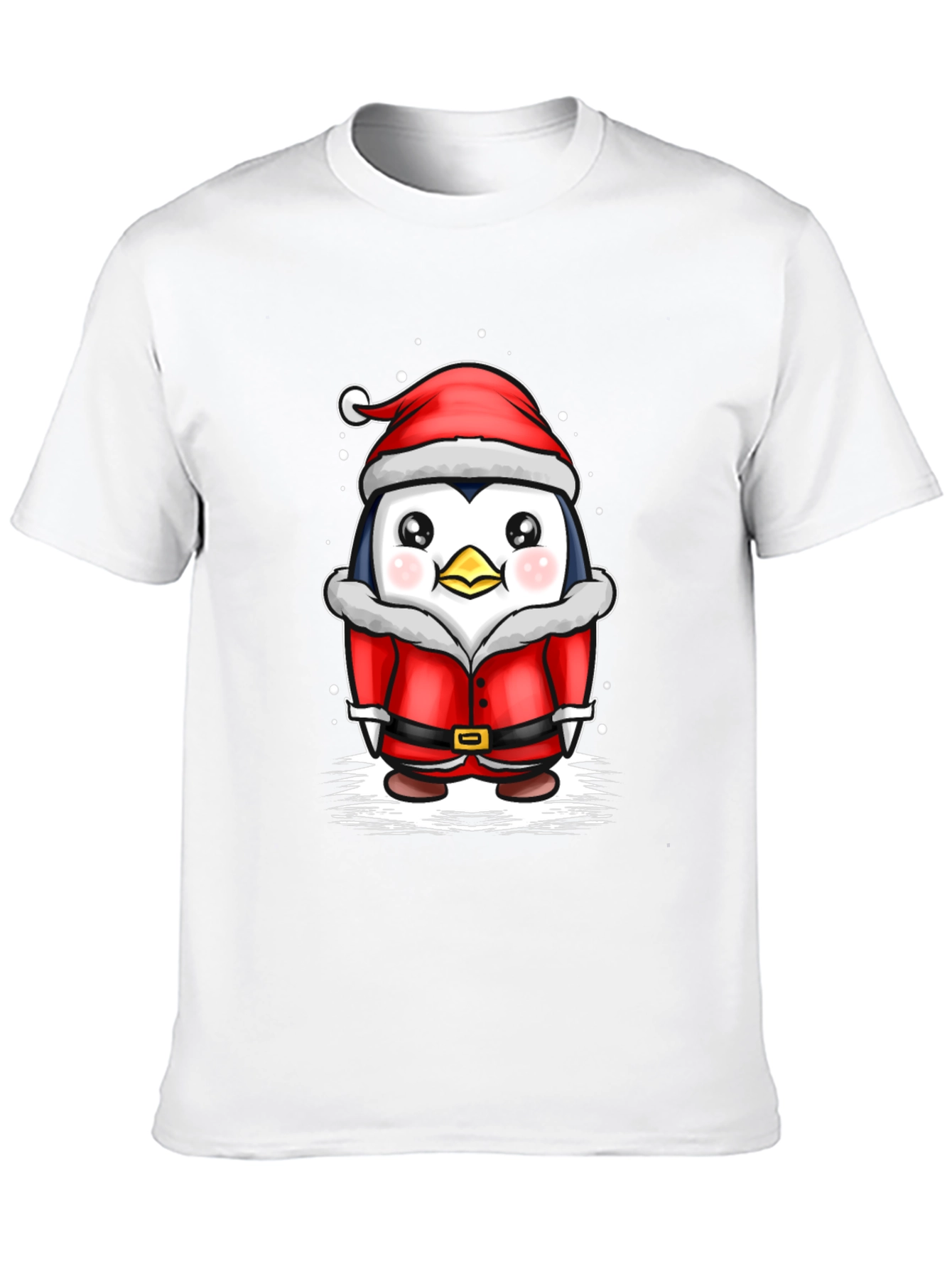 Black Penguin Santa T-Shirt - Holiday Cheer view 10