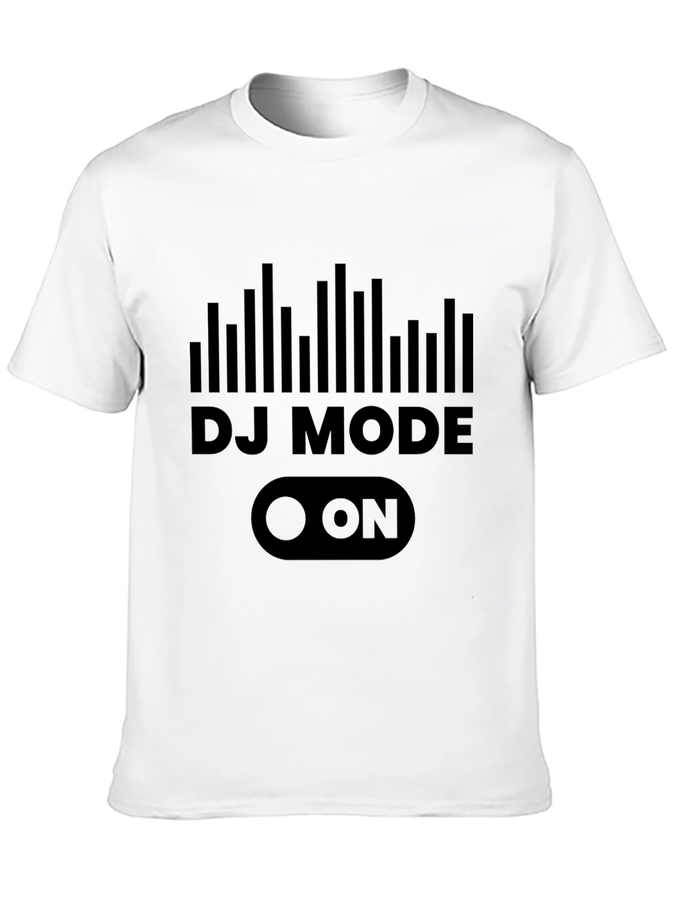 Black DJ Mode ON Graphic Tee - Black view 10