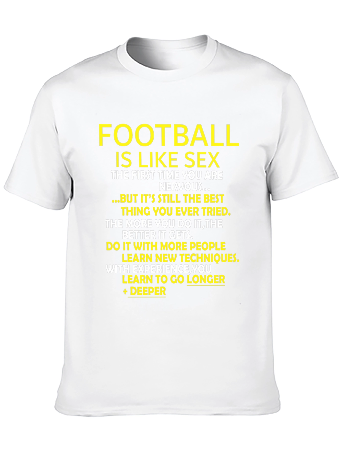Black Football is Like Sex T-Shirt view 10