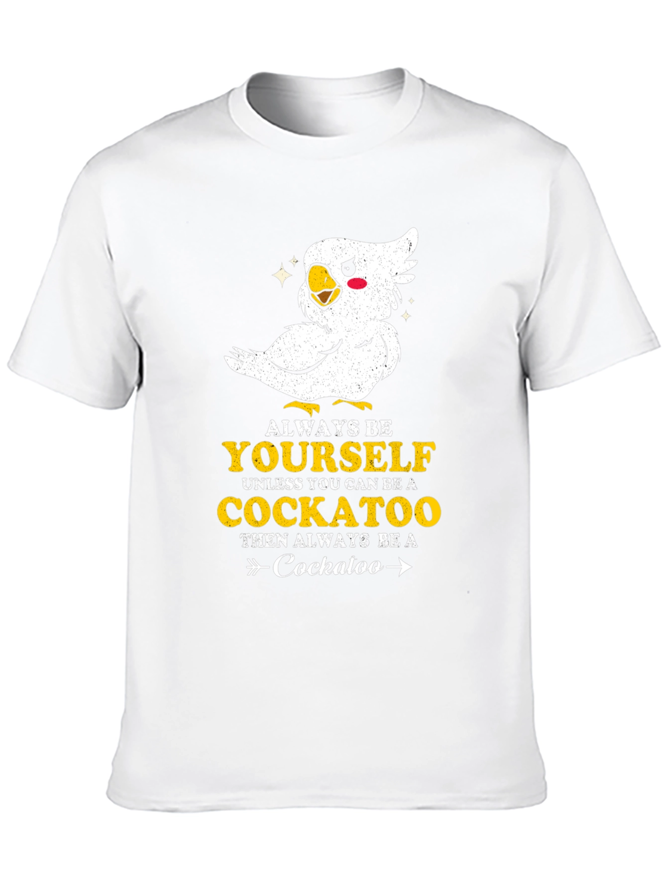 Black Always Be Yourself Cockatoo T-Shirt view 10