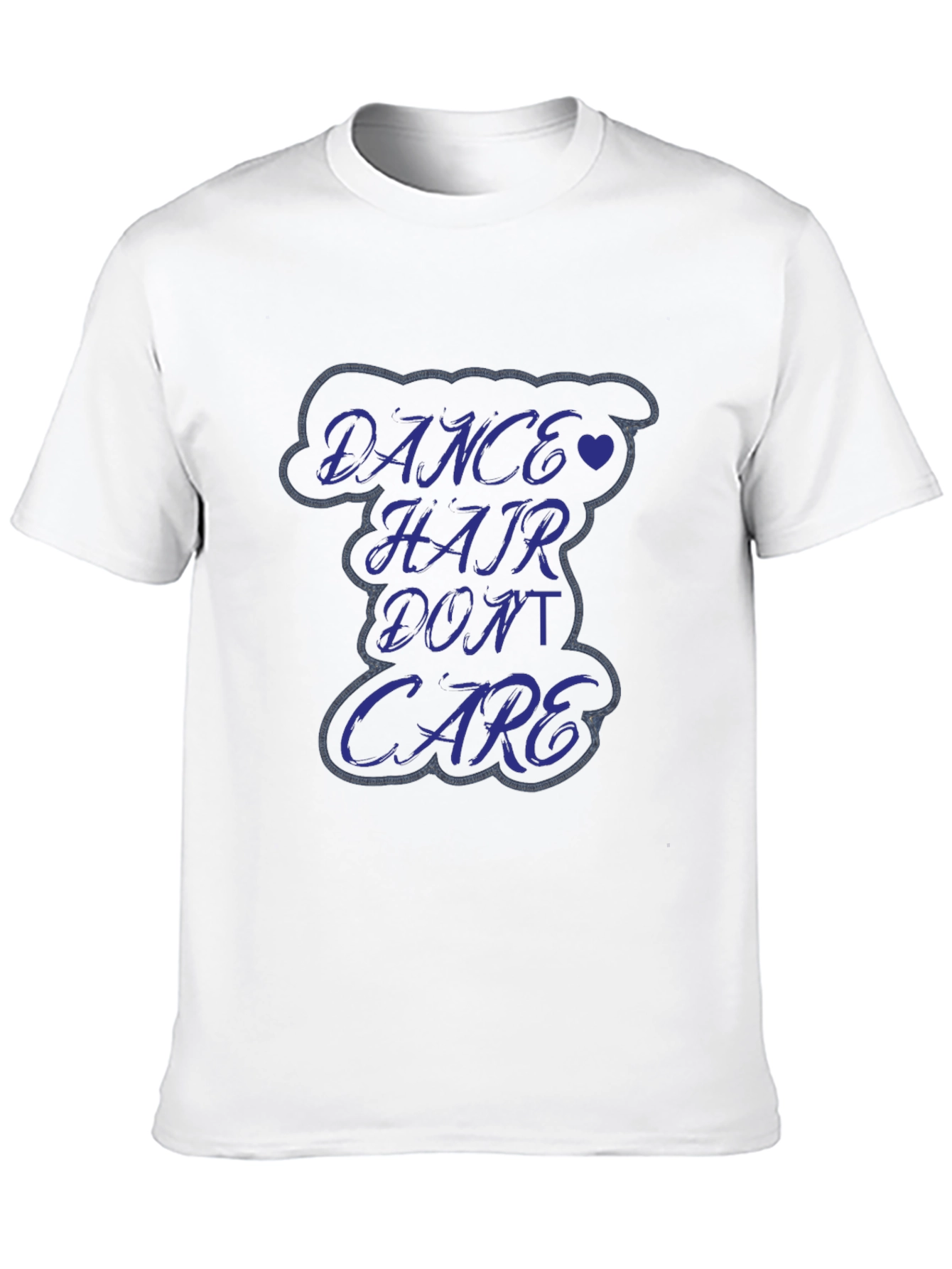 Black Dance Hair Don't Care Graphic Tee - Soft Cotton Comfort view 10