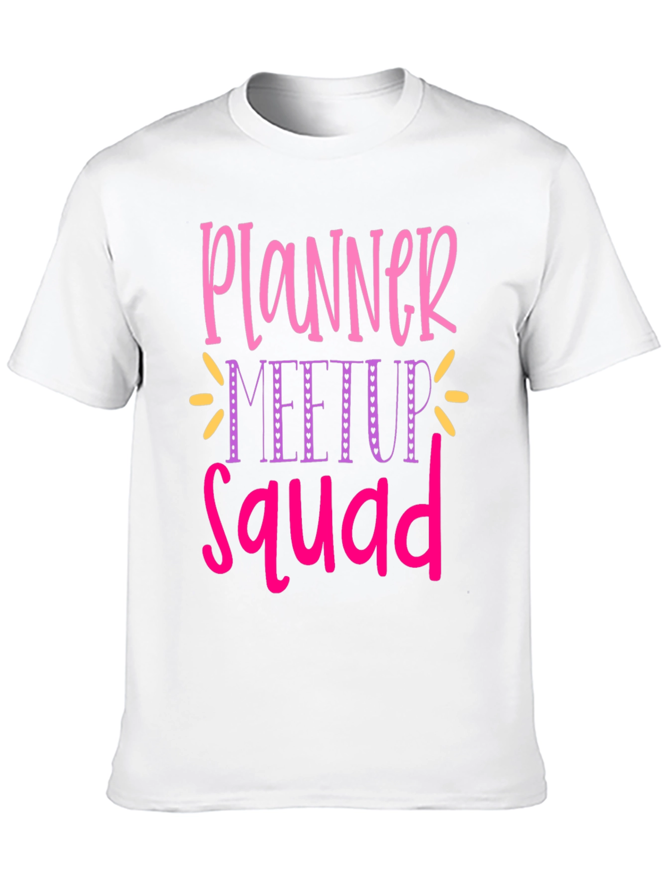 Black Planner Meetup Squad Graphic Tee view 10