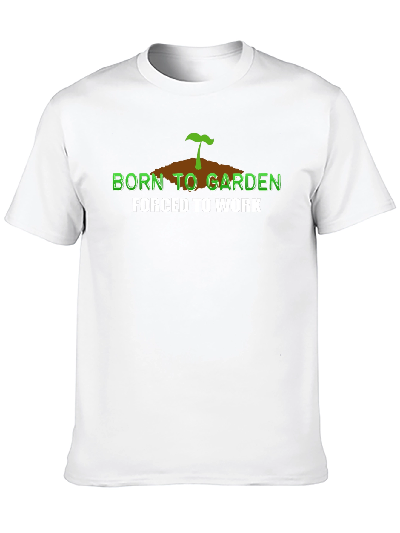 Black Born to Garden T-Shirt - Gardening Lover Apparel view 10