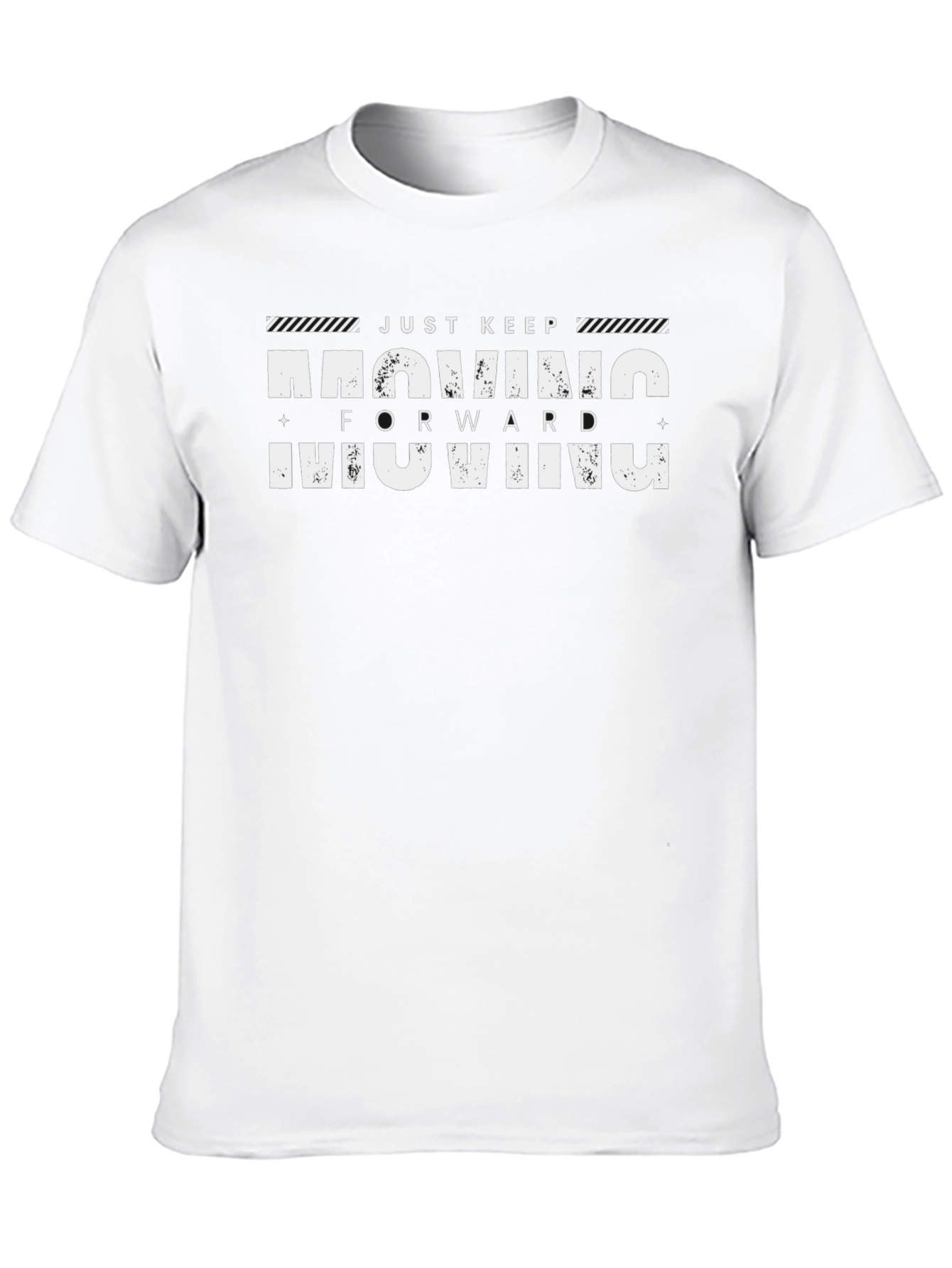 Black Just Keep Moving Forward Black T-Shirt view 10