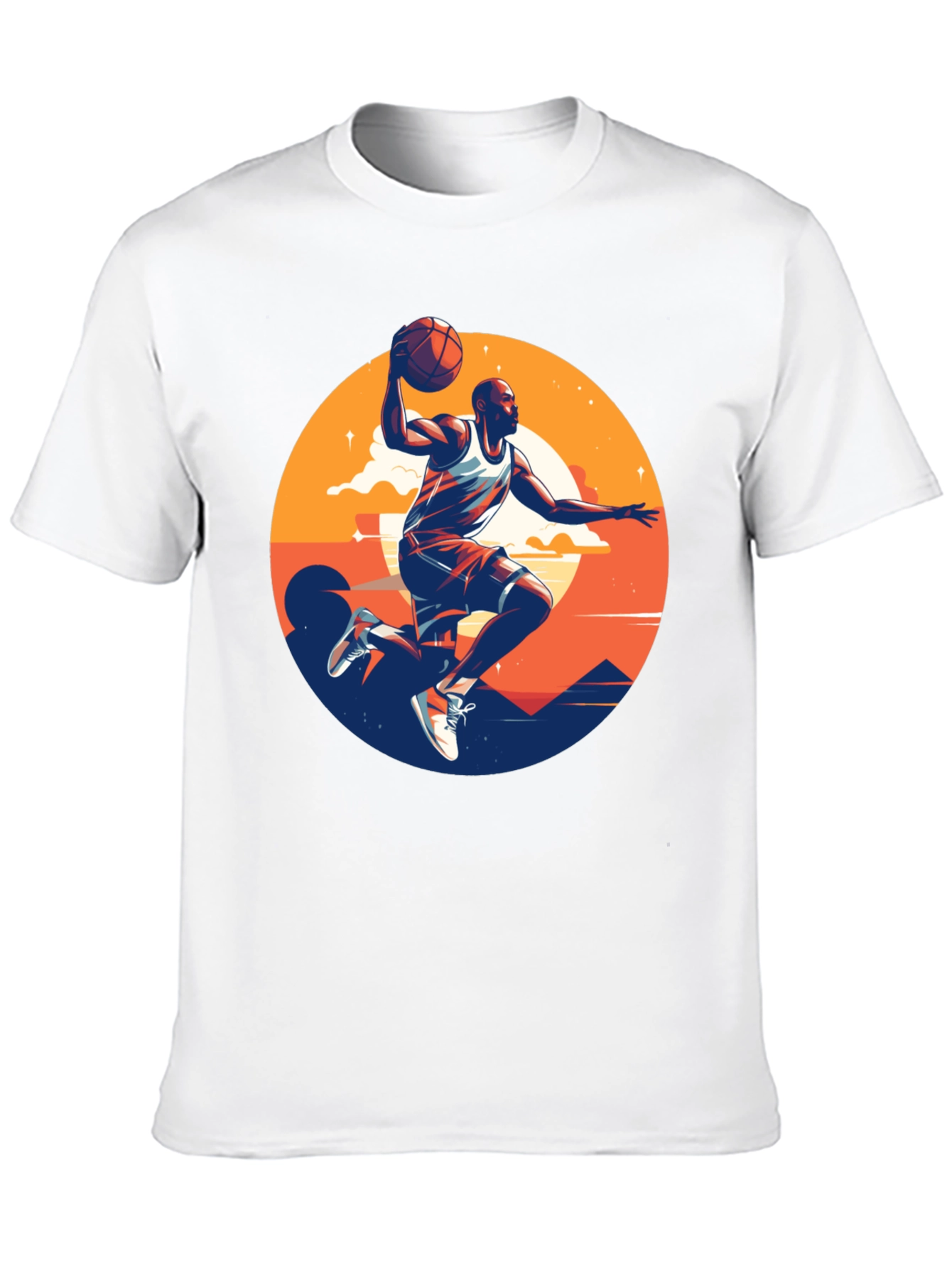 Black Basketball Player Graphic Tee - Stylish Men's T-Shirt view 10