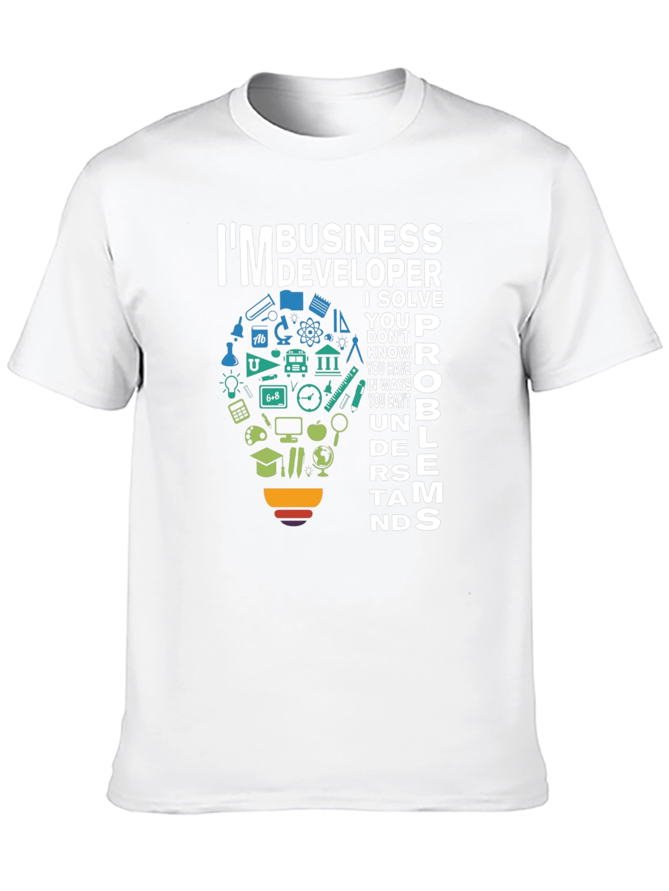 Black Business Developer T-Shirt - Problem Solver Tee view 10