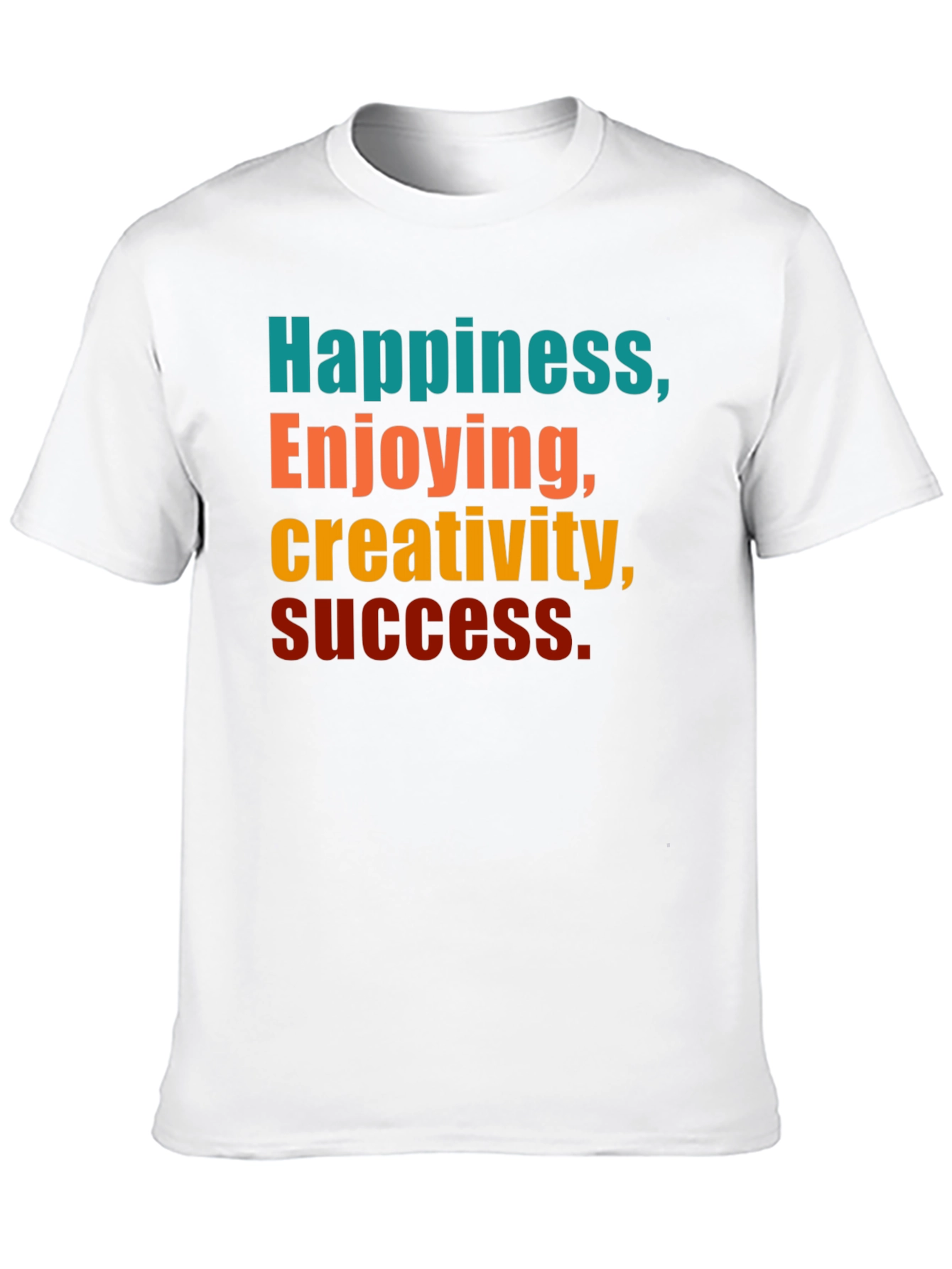 Black Happiness Creativity Success Graphic T-Shirt view 10