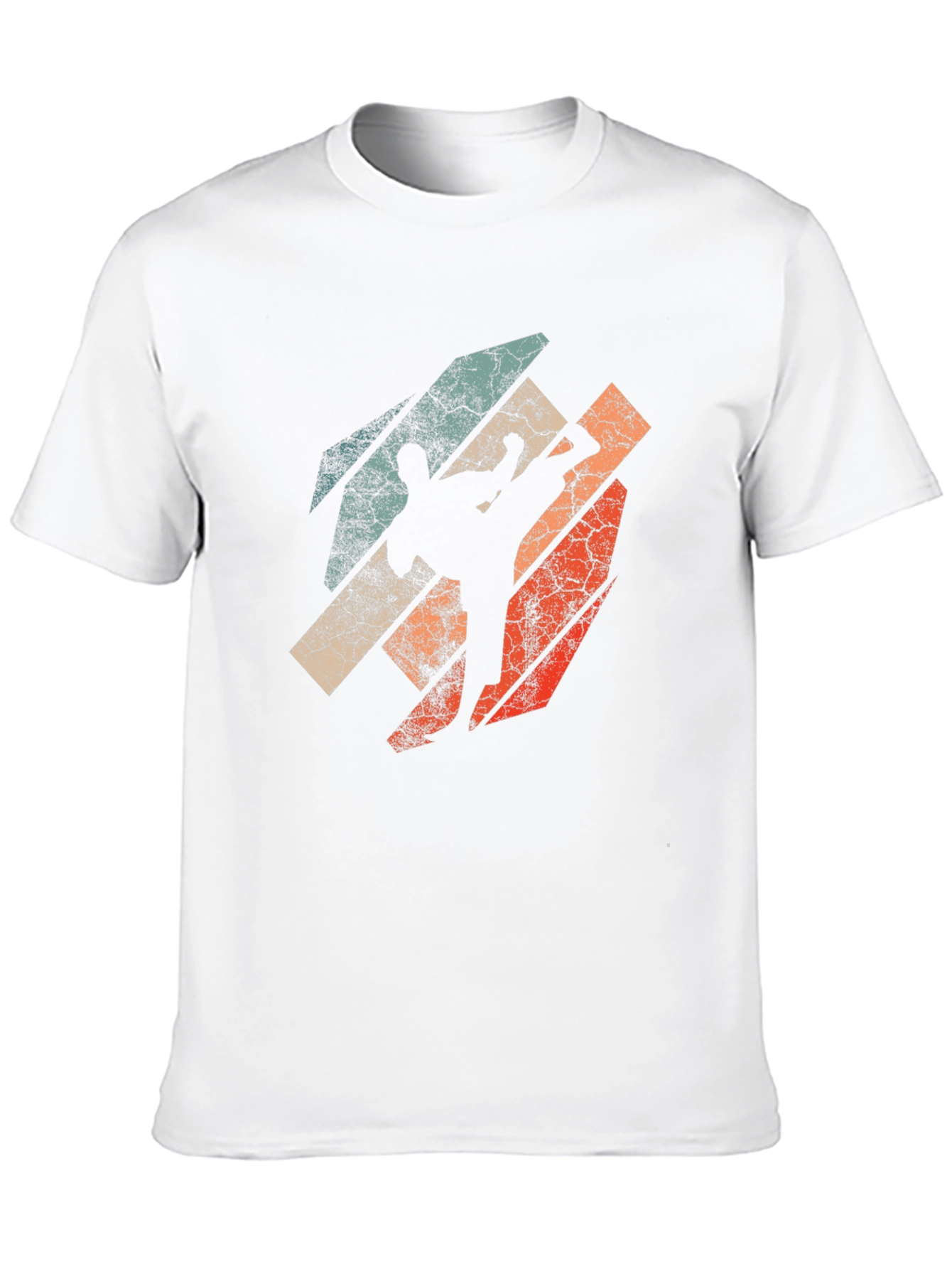 Black Retro Martial Arts Graphic T-Shirt view 10