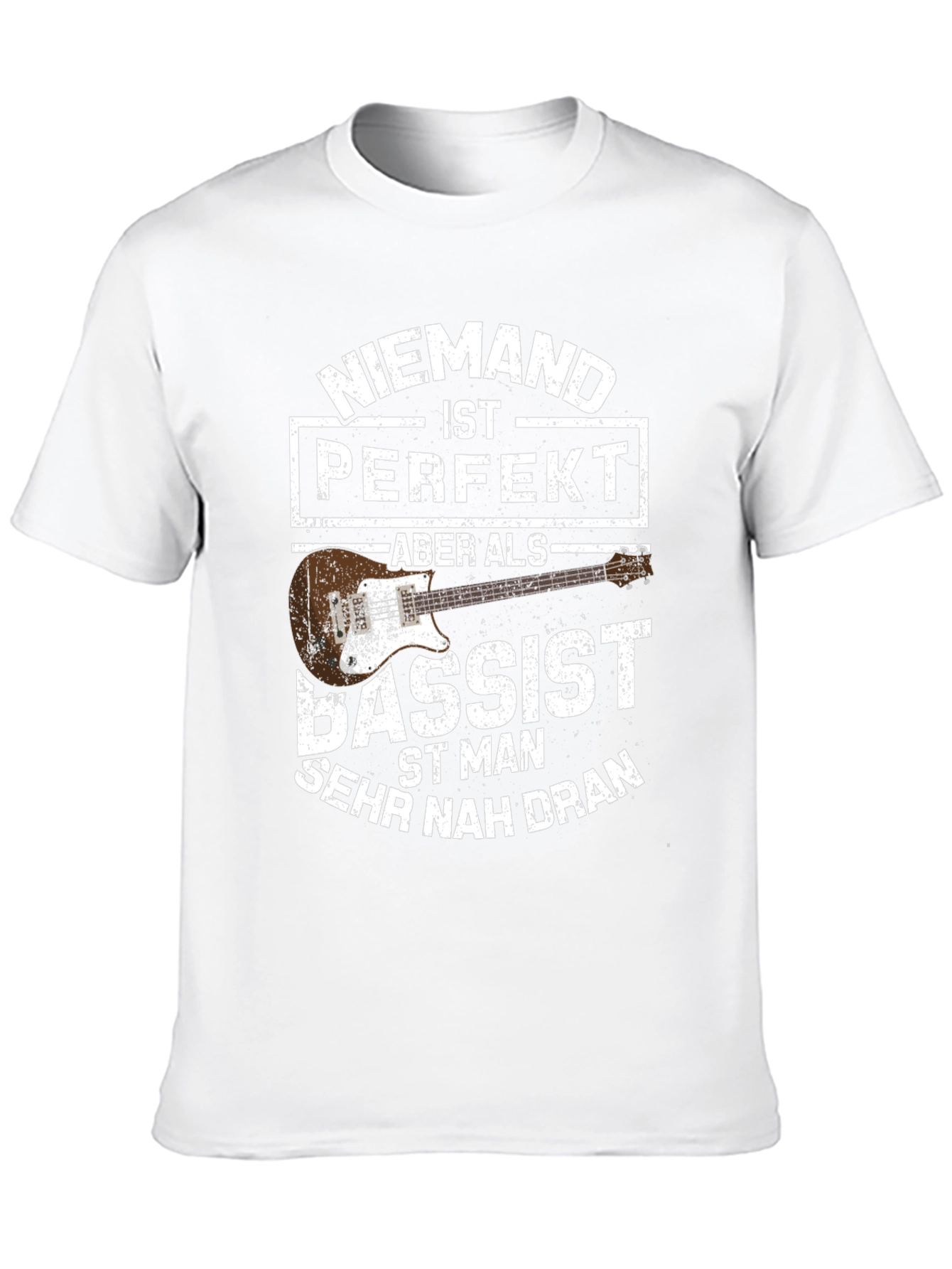 Black Bassist T-Shirt - "Niemand ist Perfekt" view 10