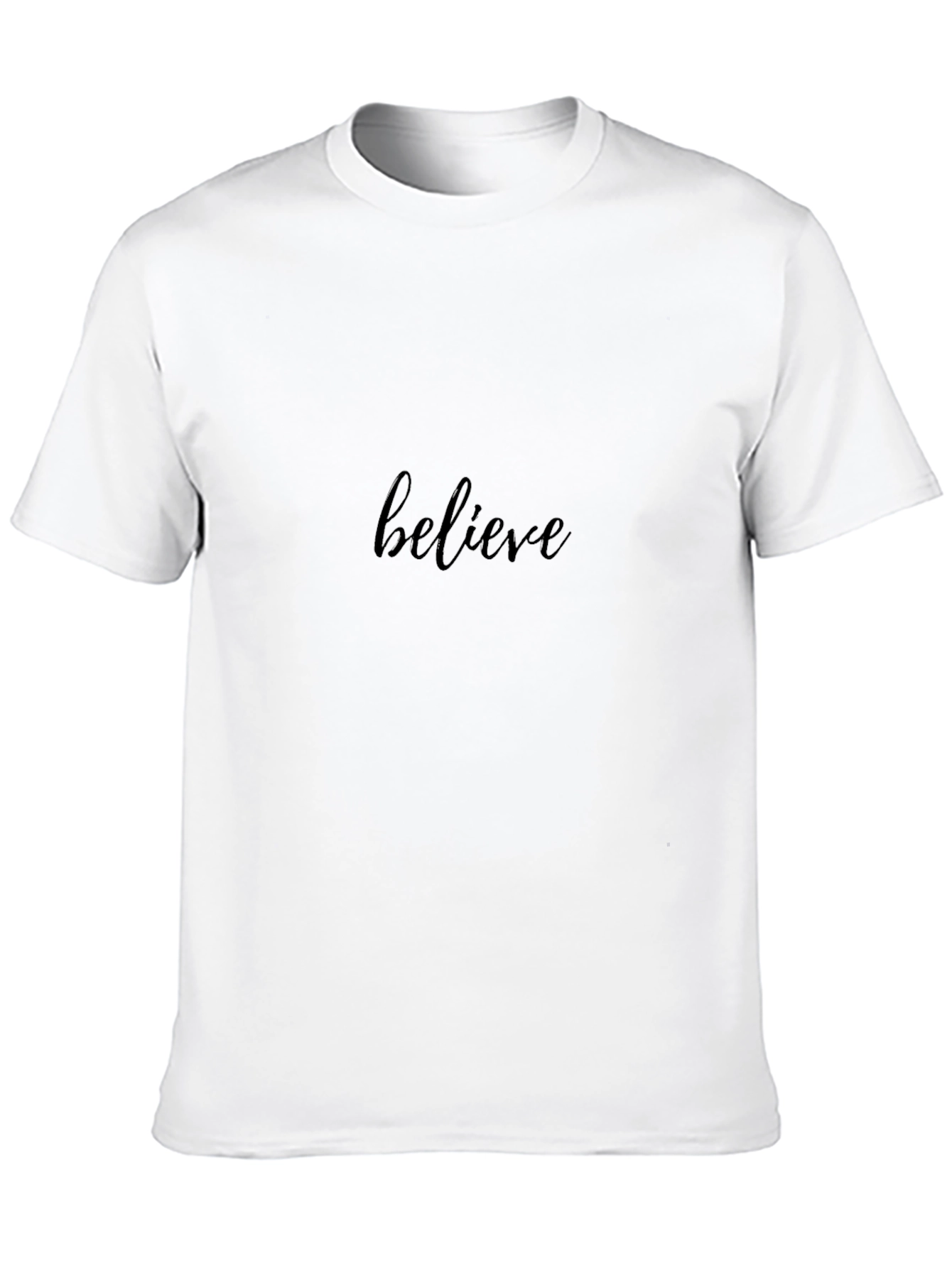 Black Believe Black Cotton Casual T-Shirt view 10