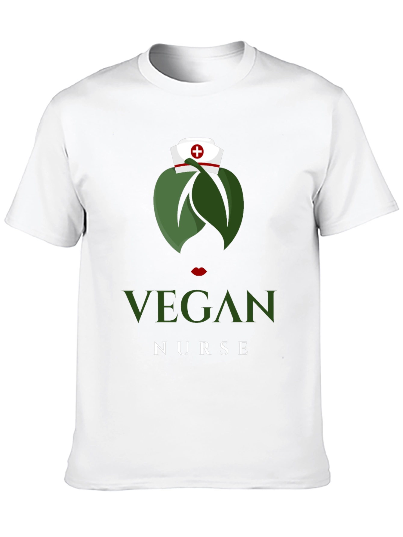 Black Vegan Nurse T-Shirt - Unique Graphic Tee view 10
