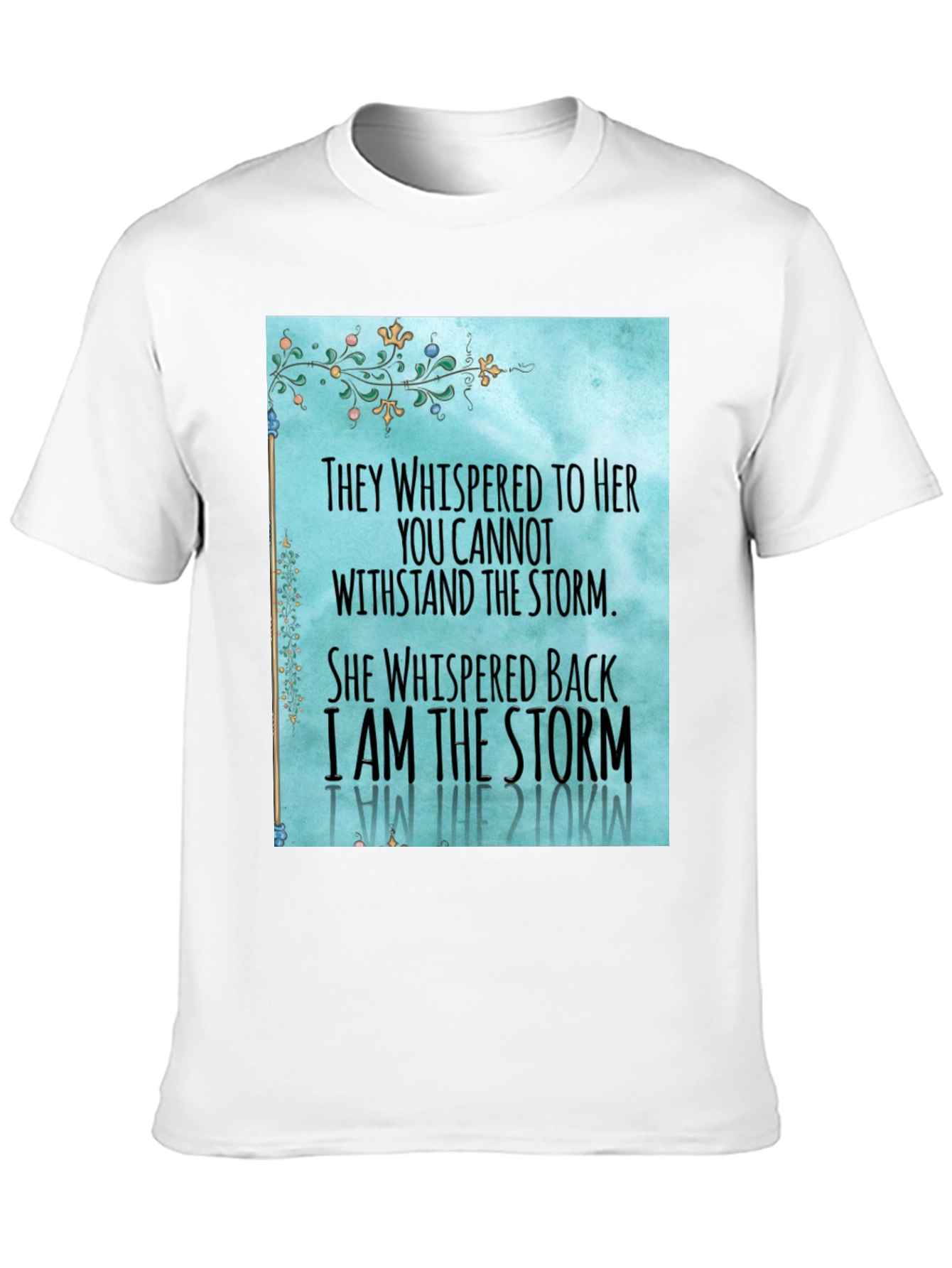Black I Am the Storm Graphic T-Shirt view 10