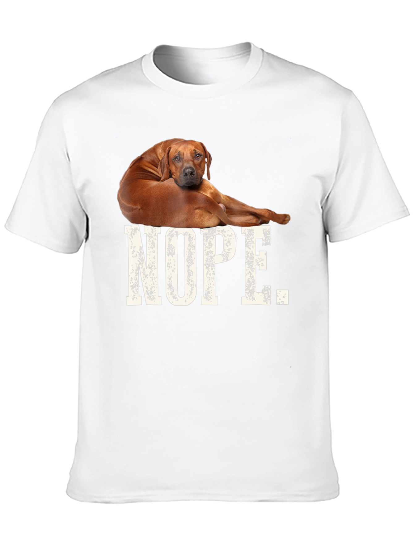 Black Nope Dog T-Shirt, Funny Novelty Tee view 10
