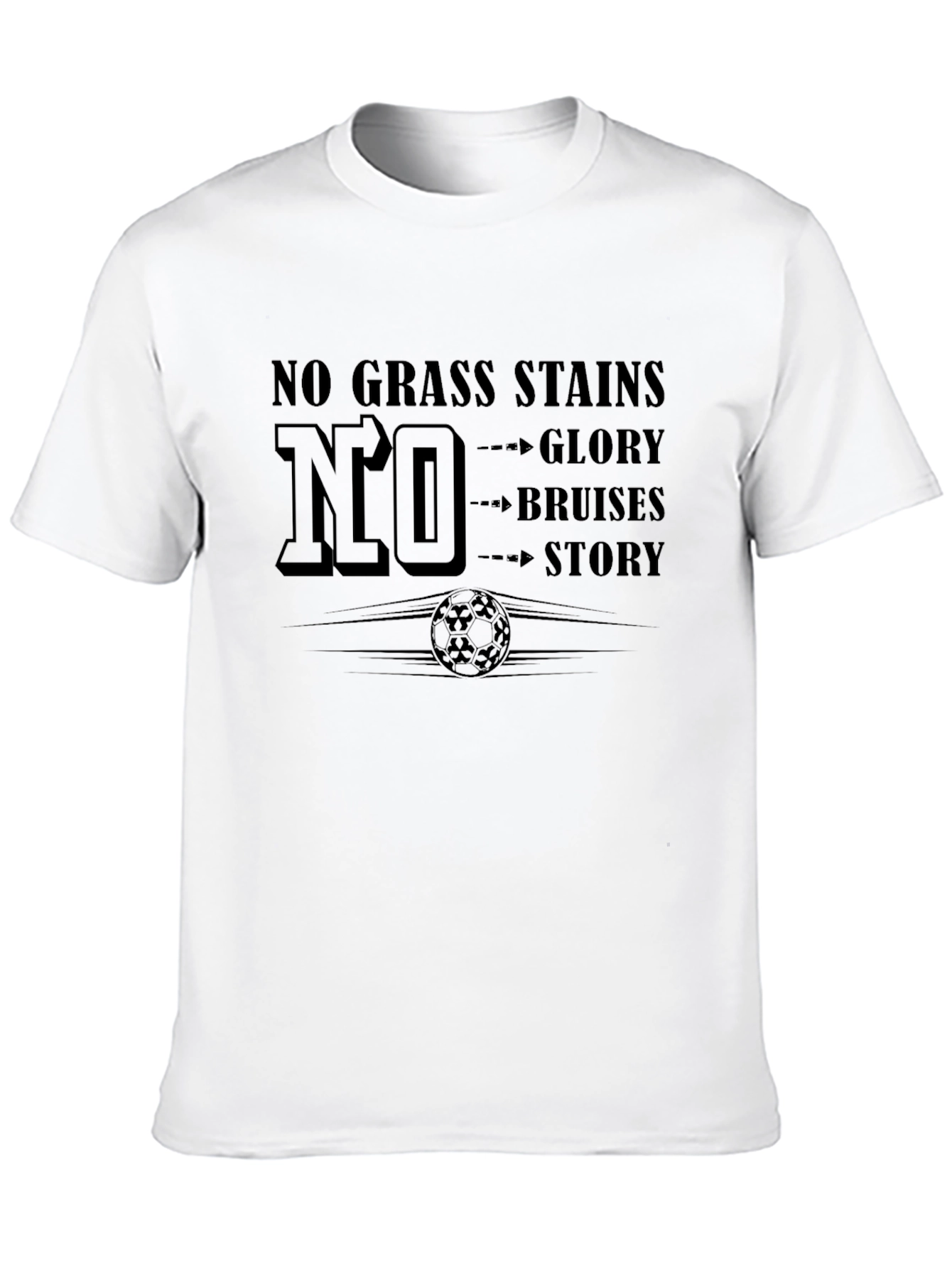Black No Grass Stains, No Glory T-Shirt view 10