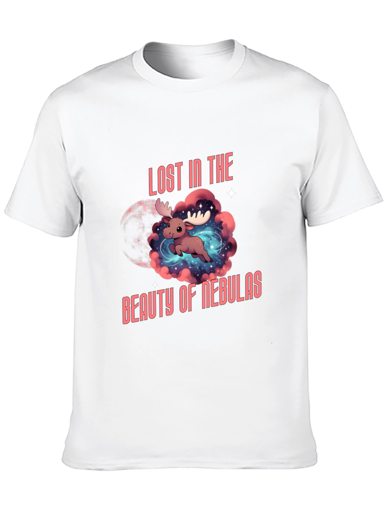 Black Lost in the Beauty of Nebulas T-Shirt view 10