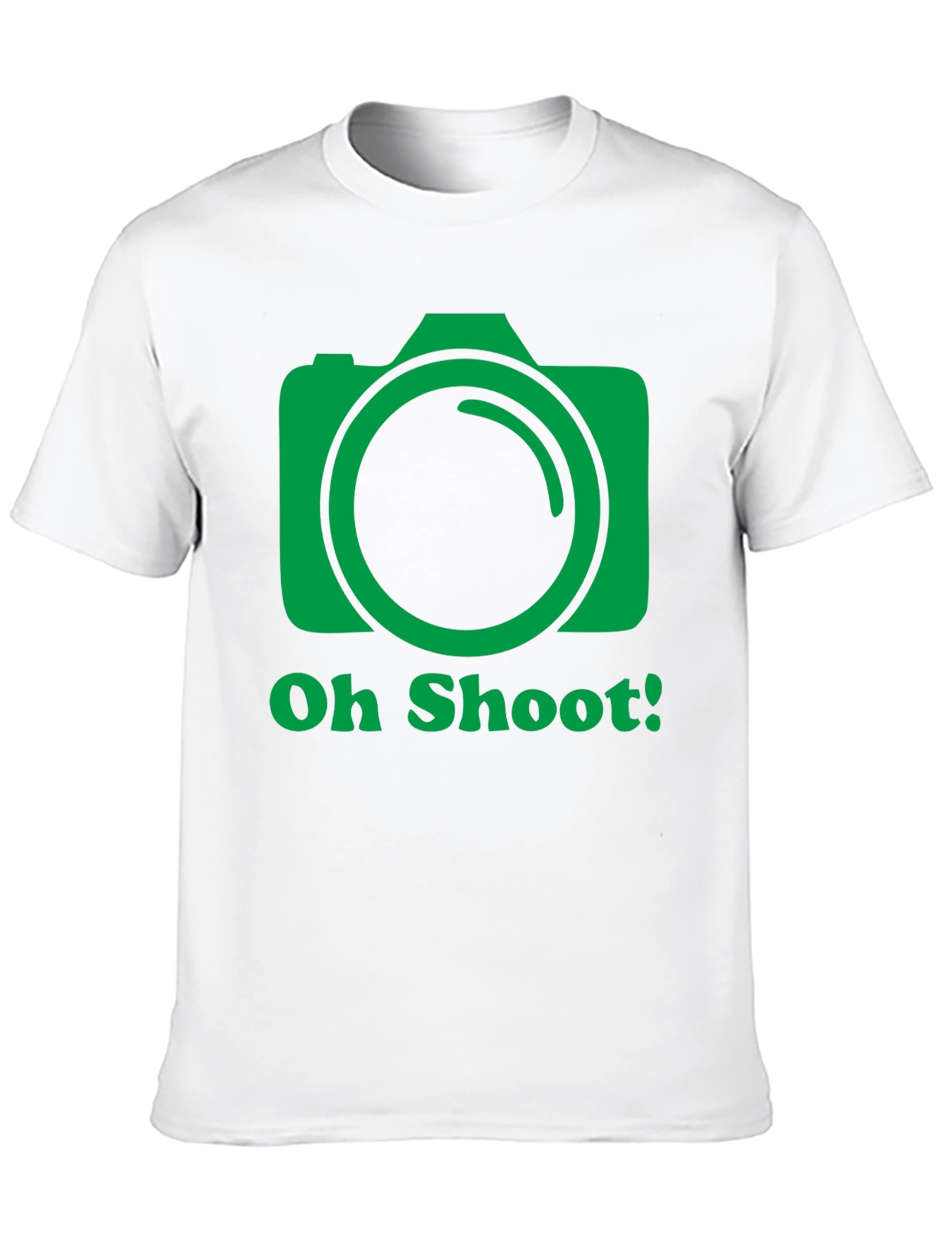 Black Oh Shoot Camera Graphic T-Shirt - Photographer Tee view 10