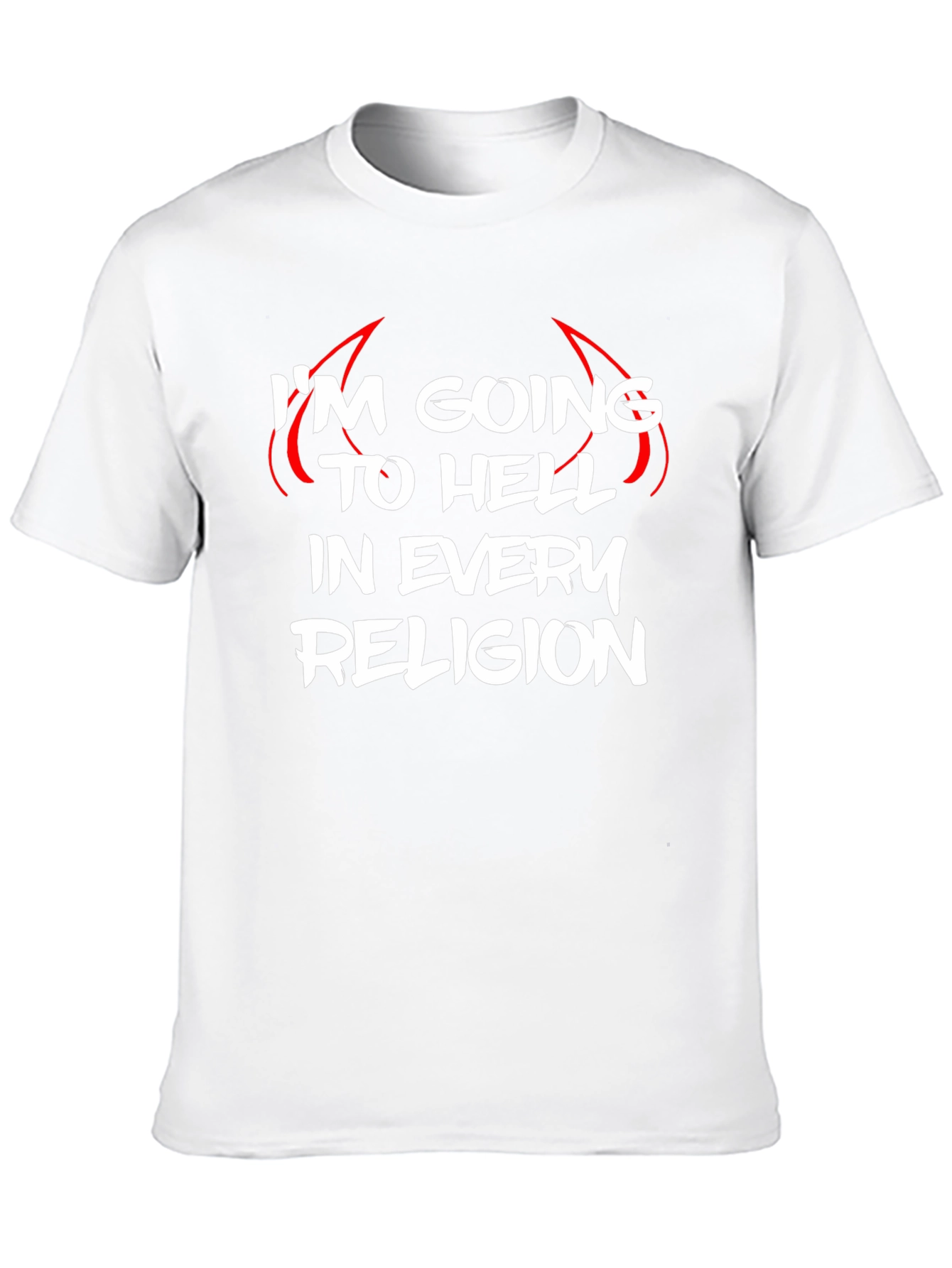 Black I'm Going to Hell Funny Graphic Tee view 10