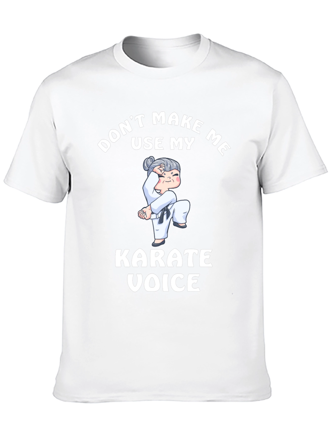 Black Don't Make Me Use My Karate Voice T-Shirt view 10