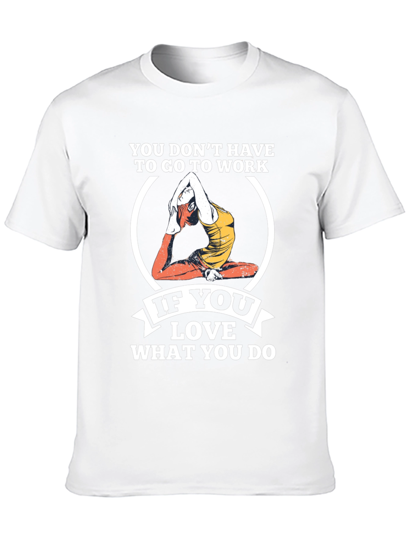 Black Yoga Lover Graphic Tee - If You Love What You Do T-Shirt view 10