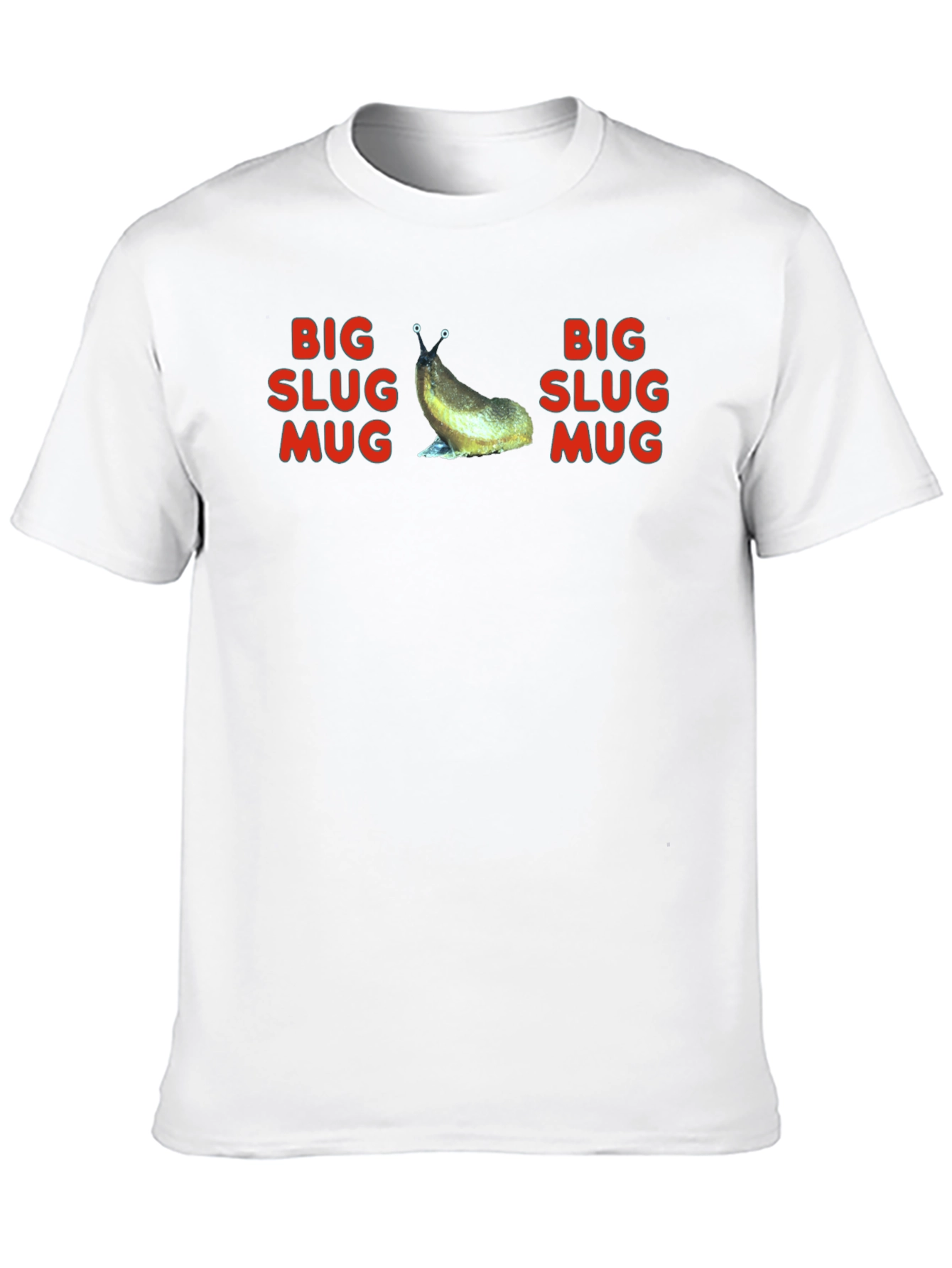 Black Big Slug Mug T-Shirt - Funny Graphic Tee view 10